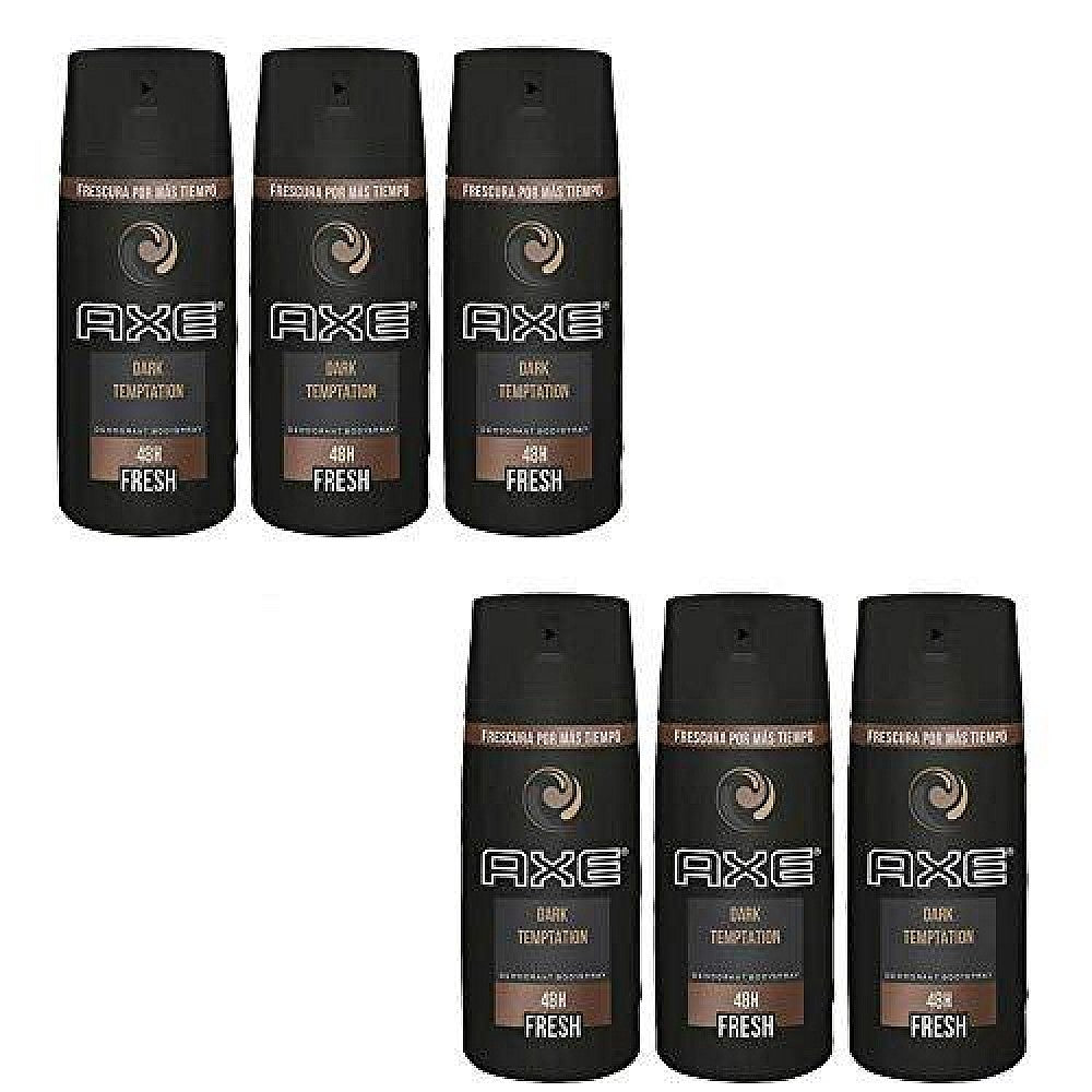 Axe Dark Temptation Body Spray Deodorant For Men, 4 Oz