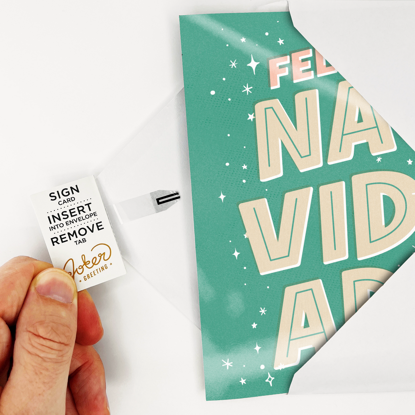 Endless Feliz Navidad Card with Glitter
