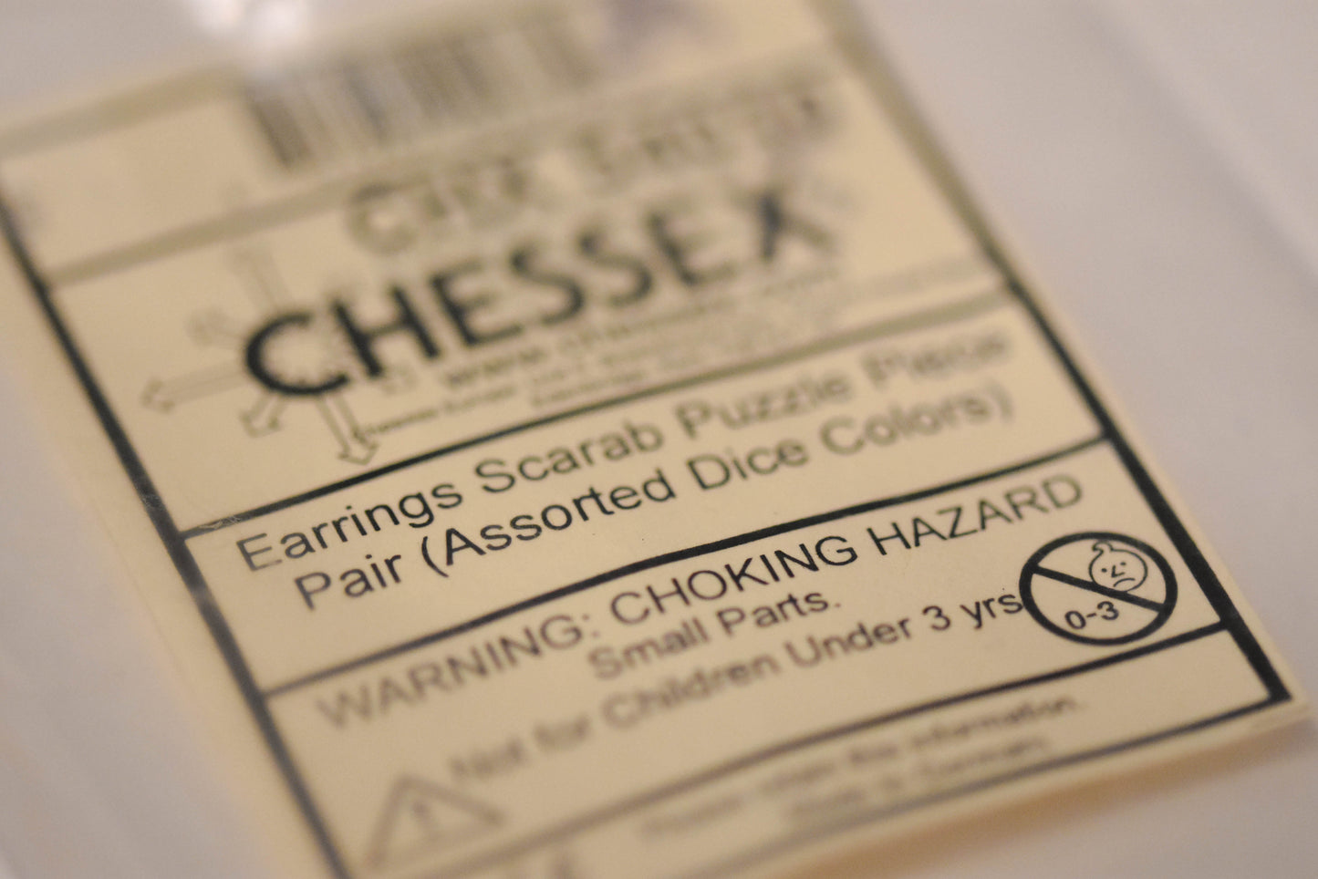 Earrings Scarab Puzzle Piece Pair (Green/Blue)