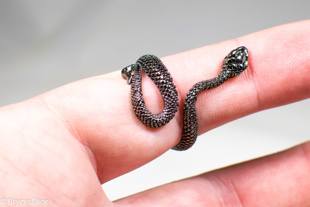Snake Ring Metal for Cosplay Game Night Dungeons and Dragons (adjustable)