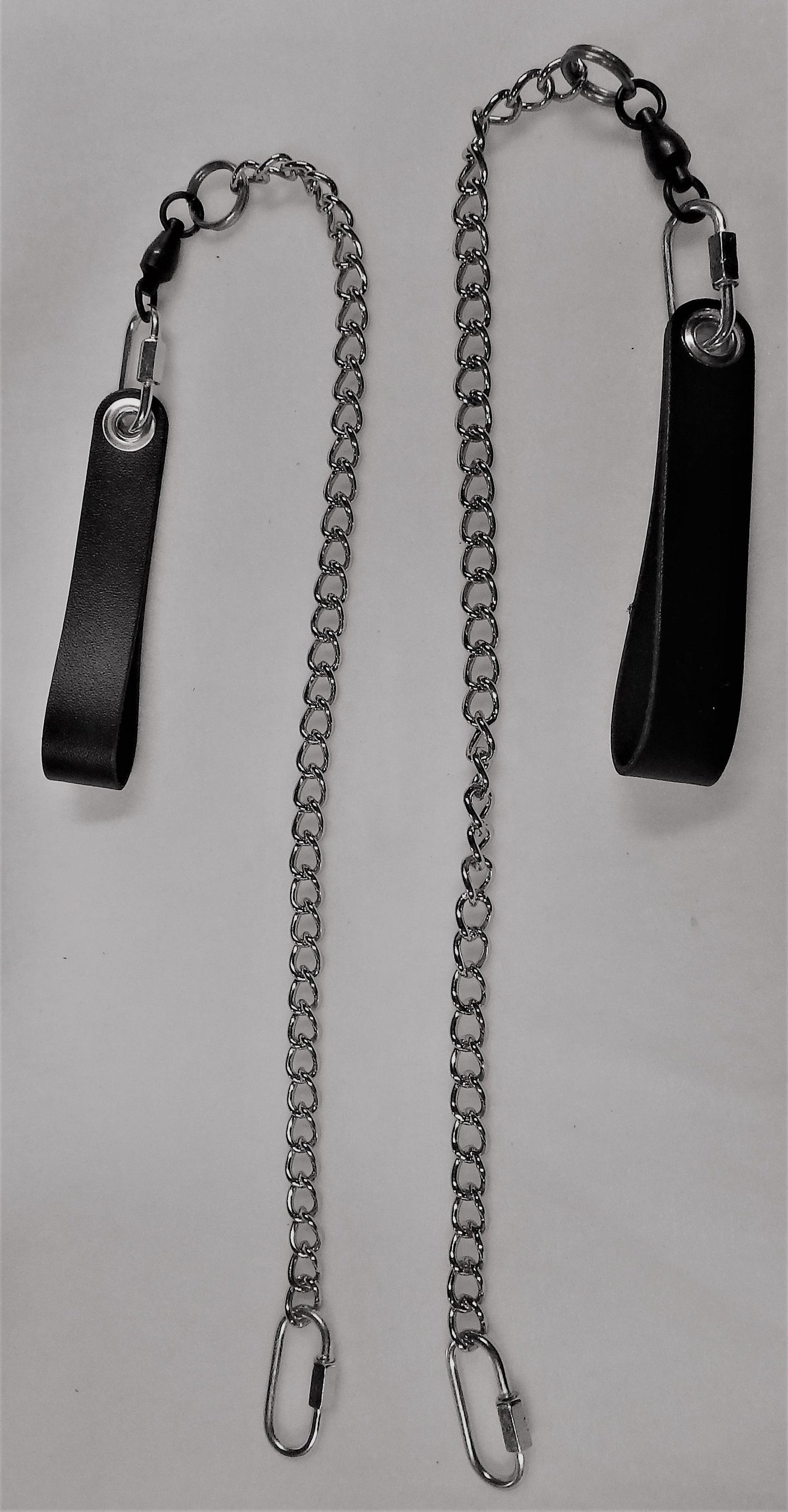 Poi Leash Set - Twisted Link Chain