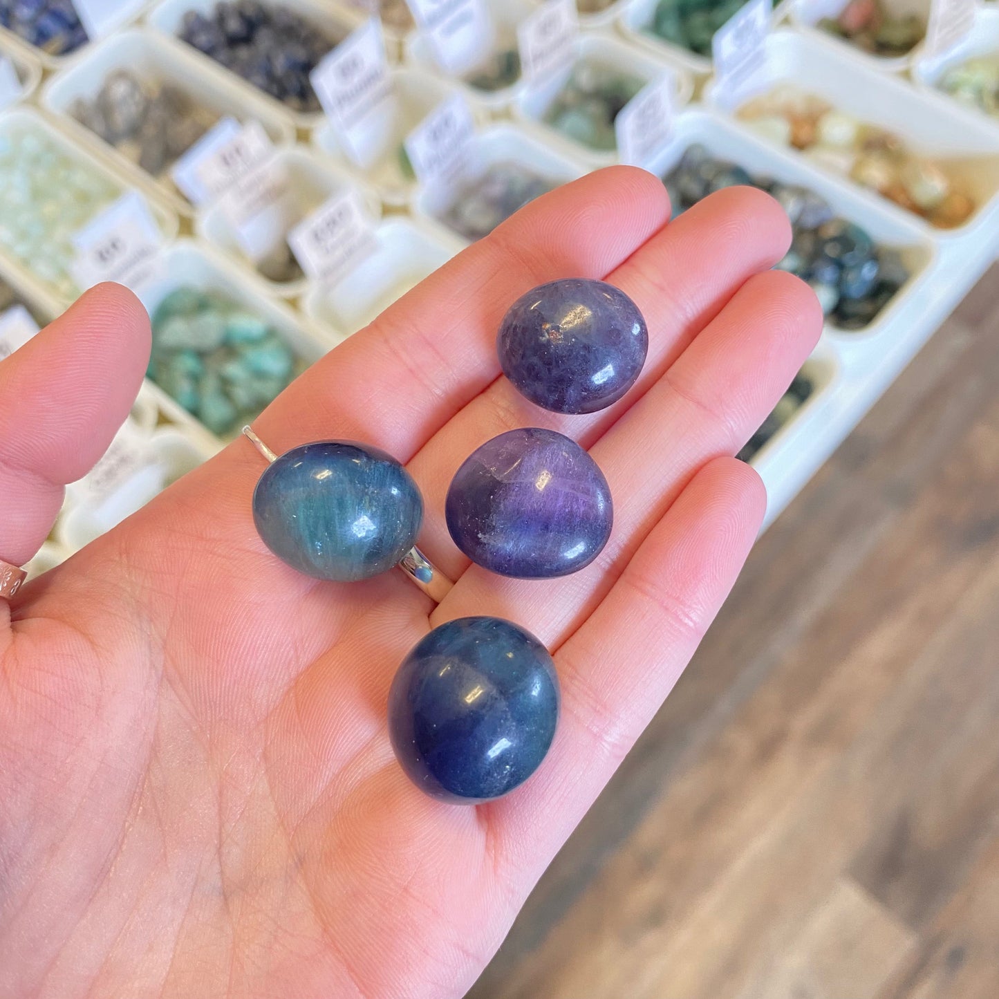 Fluorite Blue/Purple/Green (Decision Making) Tumbled