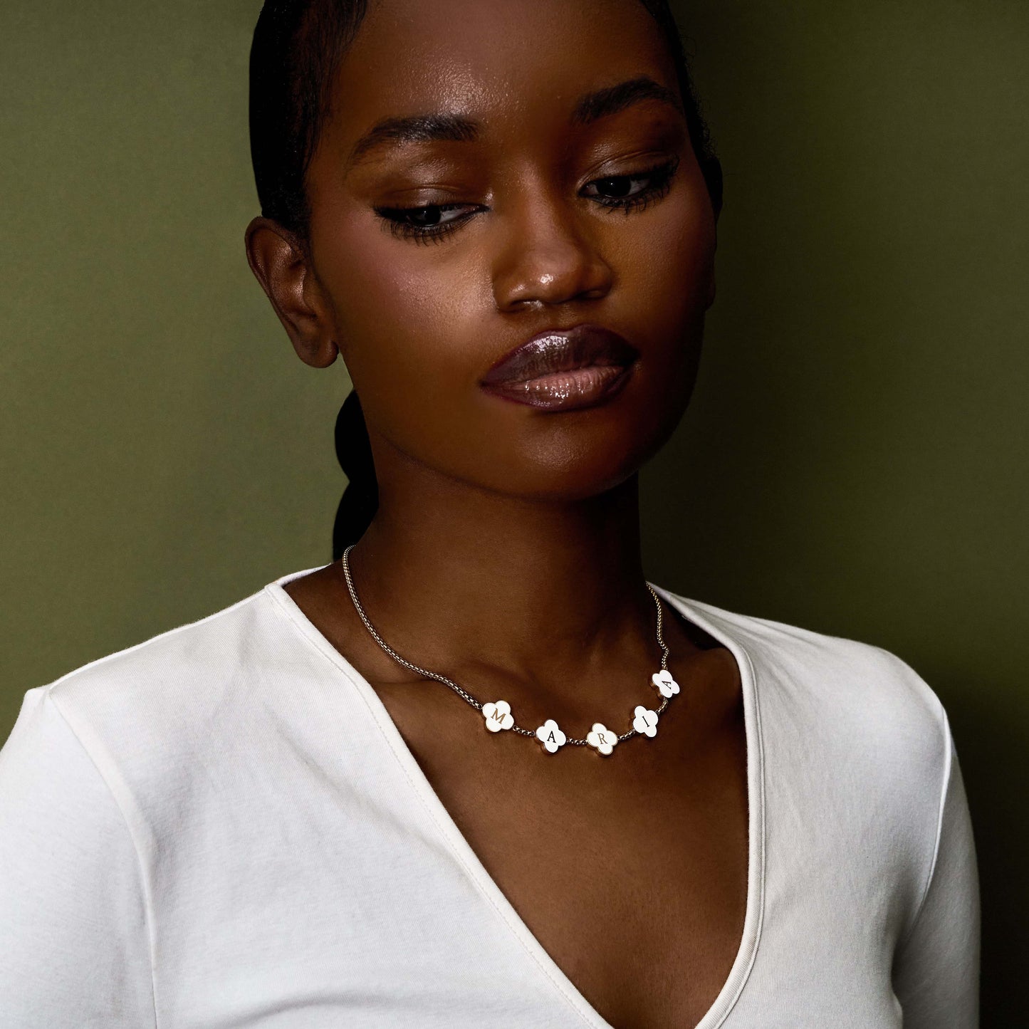 Luxe Petal Name Necklace