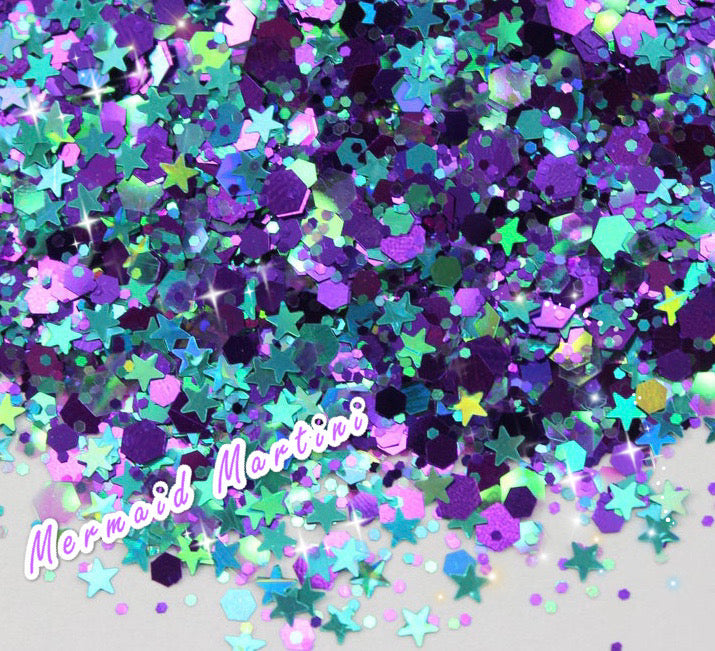 MERMAID MARTINI Chunky Festival Glamdoll Glitter