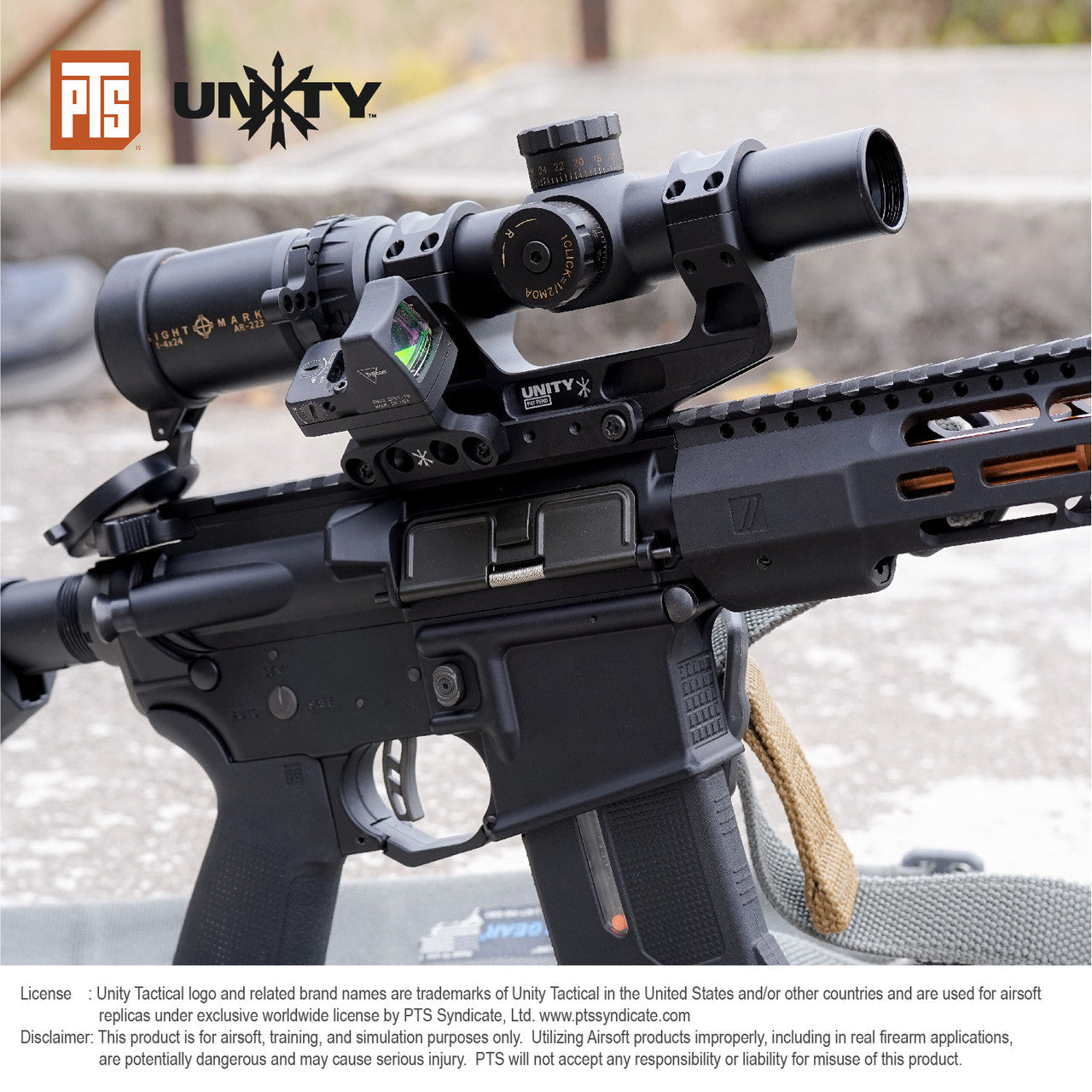 PTS UNITY TACTICAL FAST LPVO OPTICS MOUNT SET (w/RMR AND AIMPOINT RDS OFFSET MOUNTS)