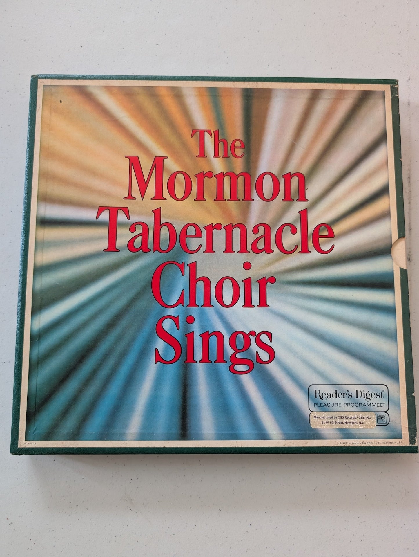 THE MORMON TABERNACLE CHOIR SINGS 1973 5 LP Box Set Readers Digest B30(Vinyl Record LP Album)