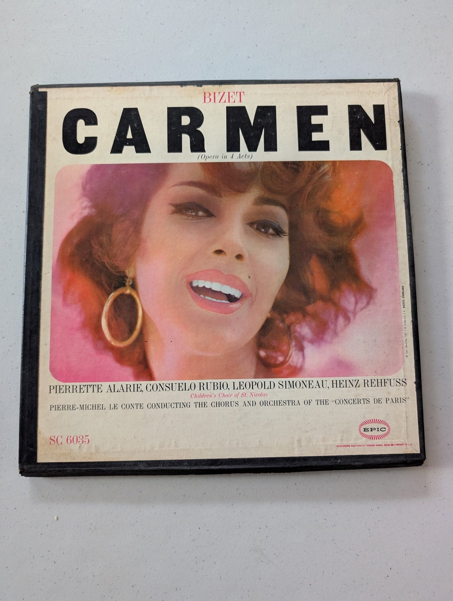 PIERRE MICHEL LE CONTE bizet carmen 3 LP SC 6035 Vinyl Epic 1st Press Mono (Vinyl Record LP Album)