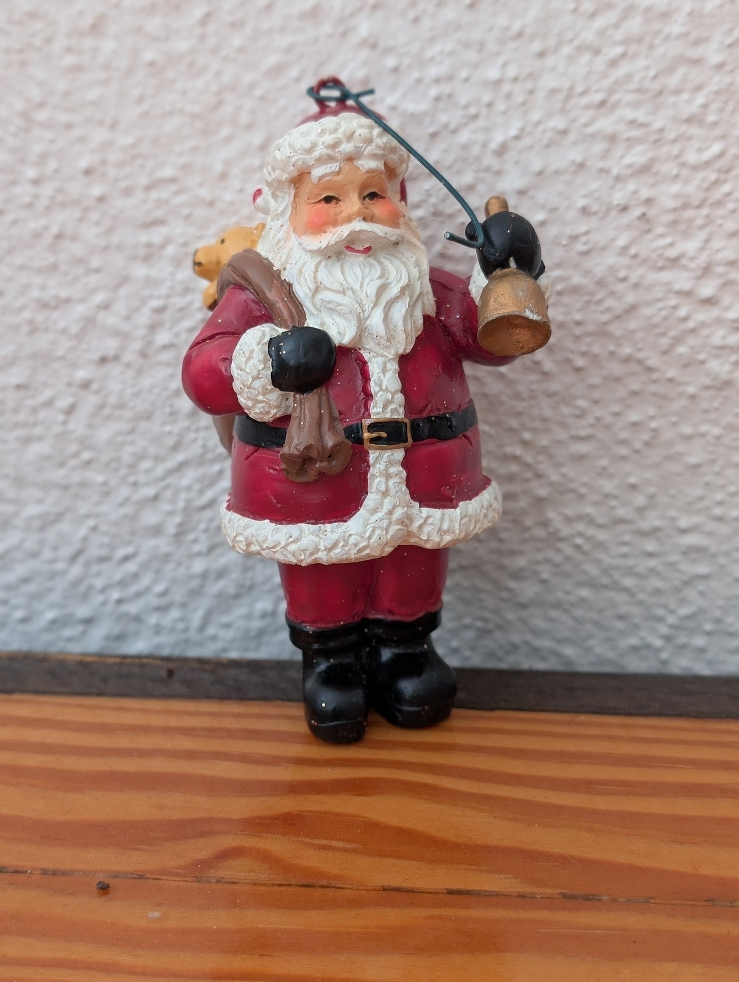 Traditional Santa Ornament from Unknown - Ornaments (Resin Ornament, Traditional, Red, White, Black, Gold)