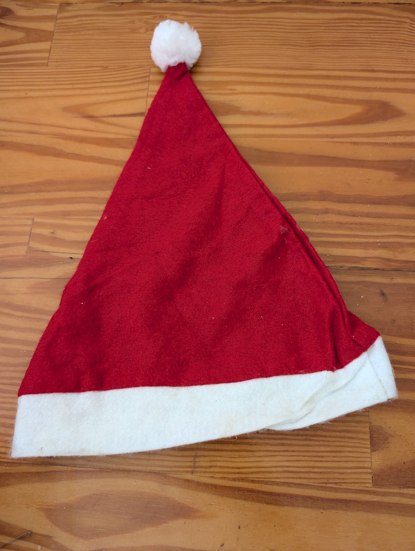 Santa Hat from Unknown - Apparel (Felt Apparel, Traditional, Party, Red, White)