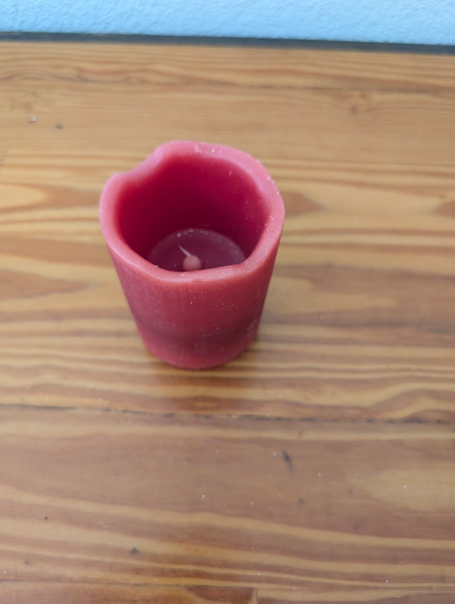 Red Pillar Candle from Unknown - Holiday Decor (Wax Decor, Traditional, Modern, Farmhouse, Red)