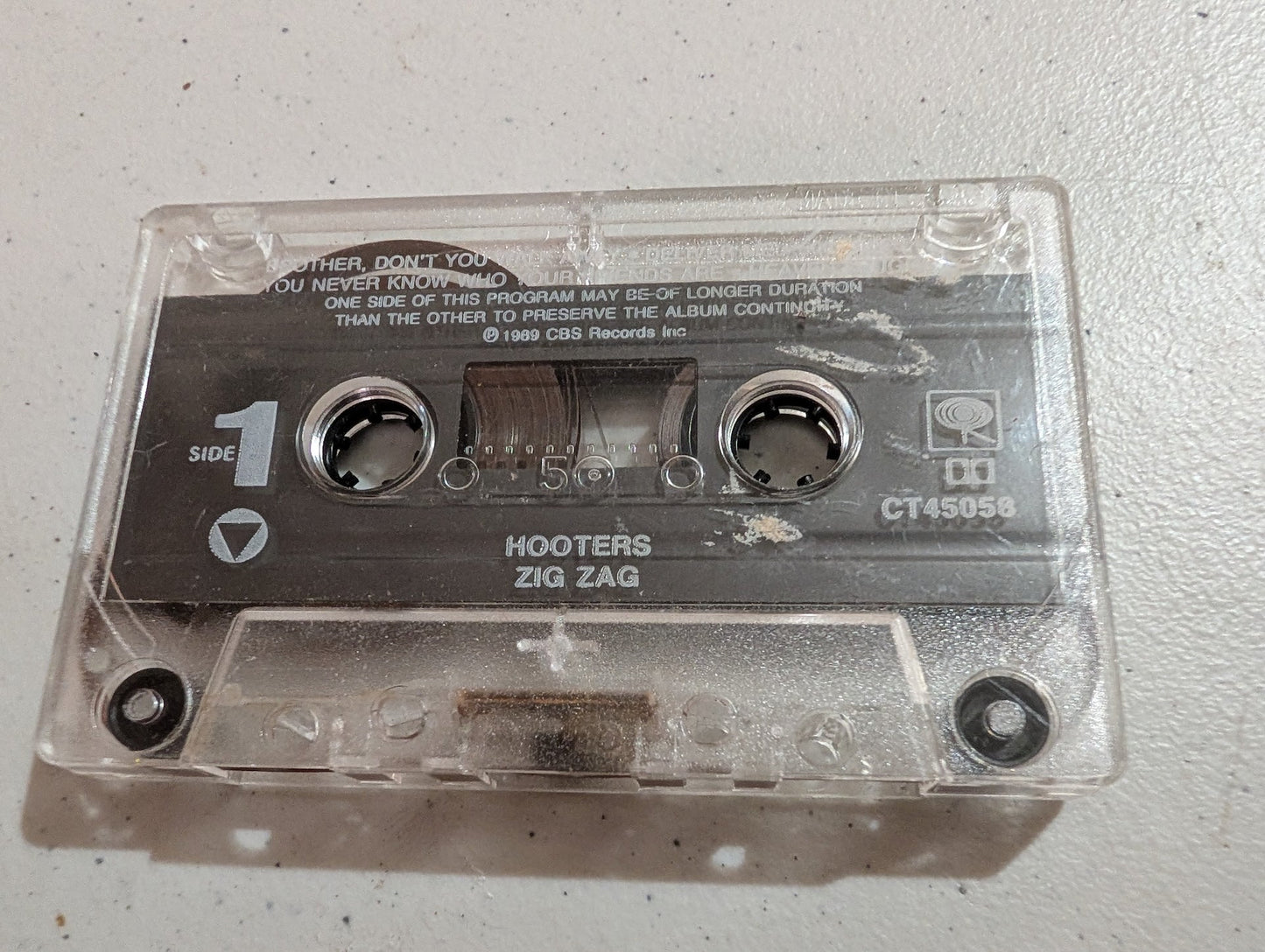 The Hooters Zig Zag Cassette Tape Nov 1989 CBS Columbia CT 45058 - cassette only