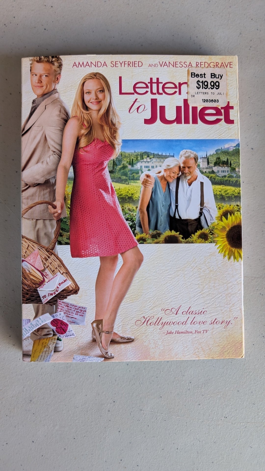 Letters to Juliet (DVD, 2010, PG) Amanda Seyfried, Gael GarcÃa Bernal, Vanessa Redgrave