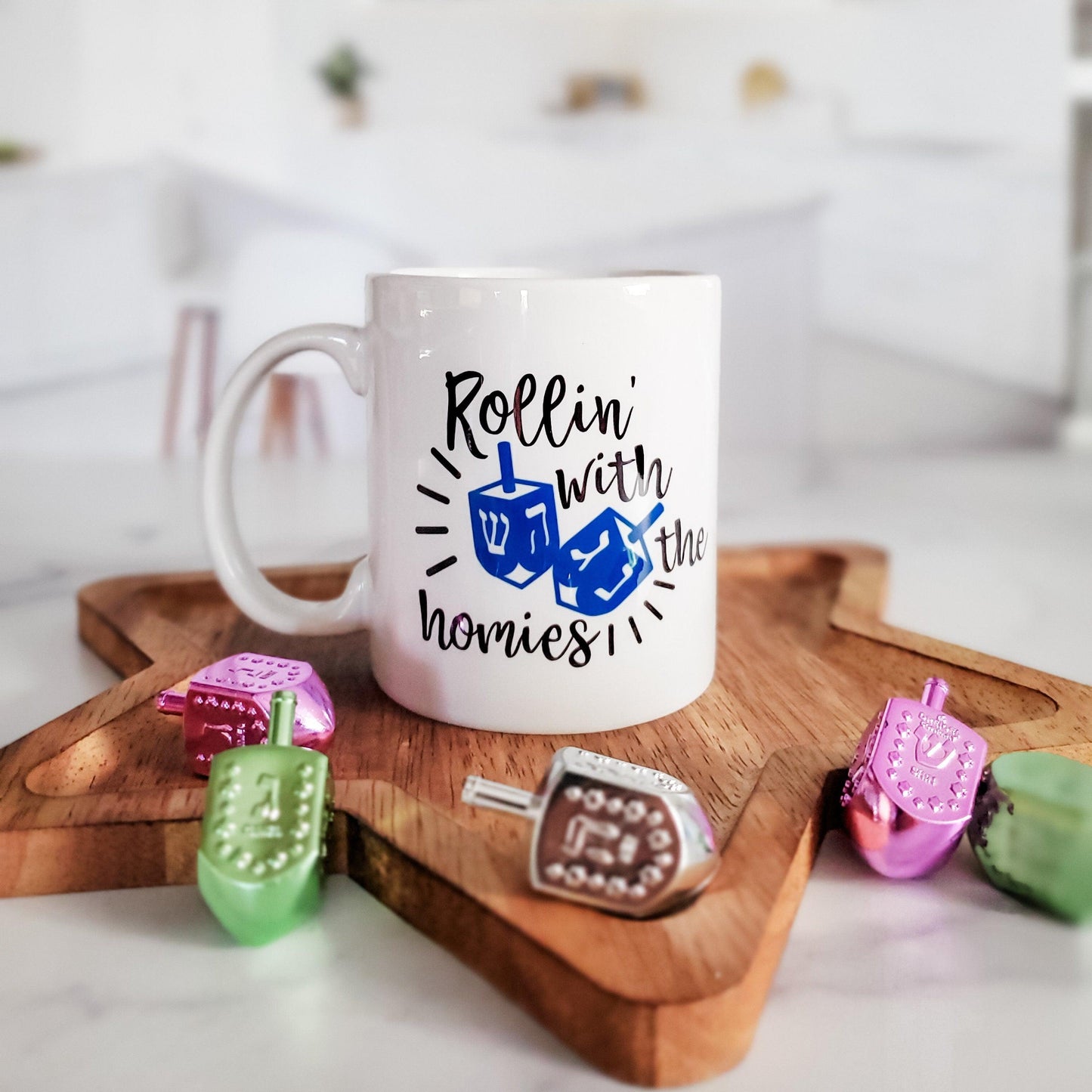 Rollin With the Homies Chanukah Coffee Mug