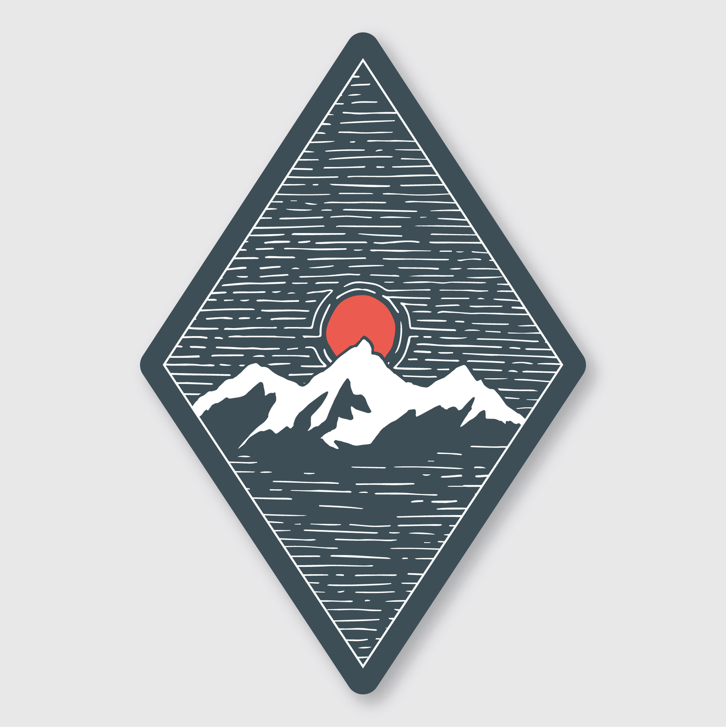 Mountainscape Sticker