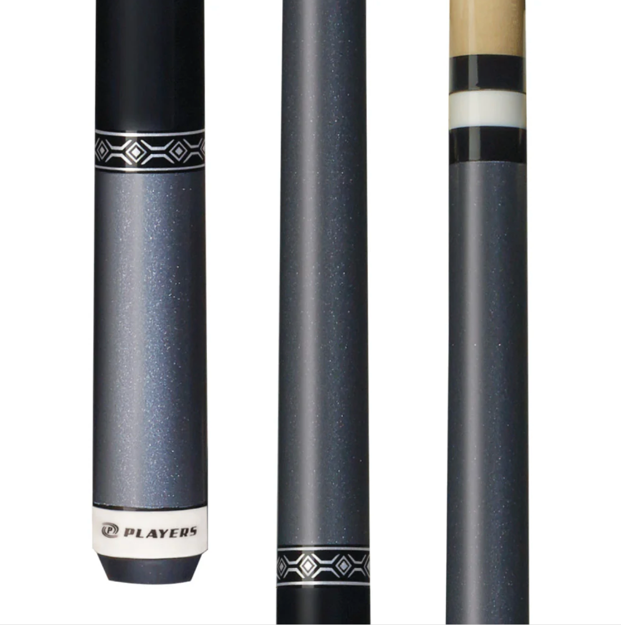 Players Silver Gloss Wrapless Cue