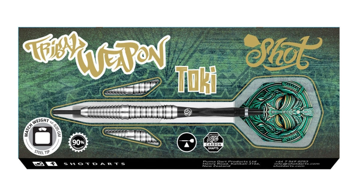 Tribal Weapon Toki Steel-Tip Dart Set - 90% Tungsten