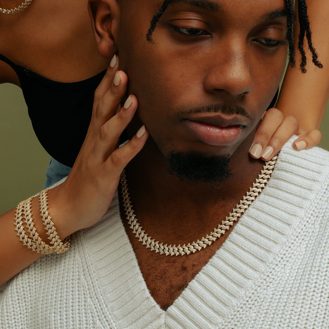 Men's Iced Spiked Cuban Chain