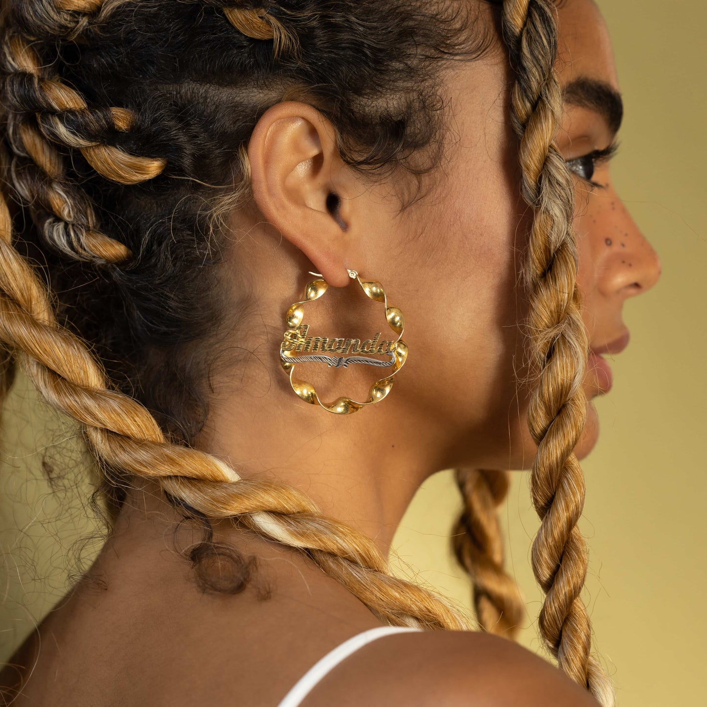 Curling Hoop Earring