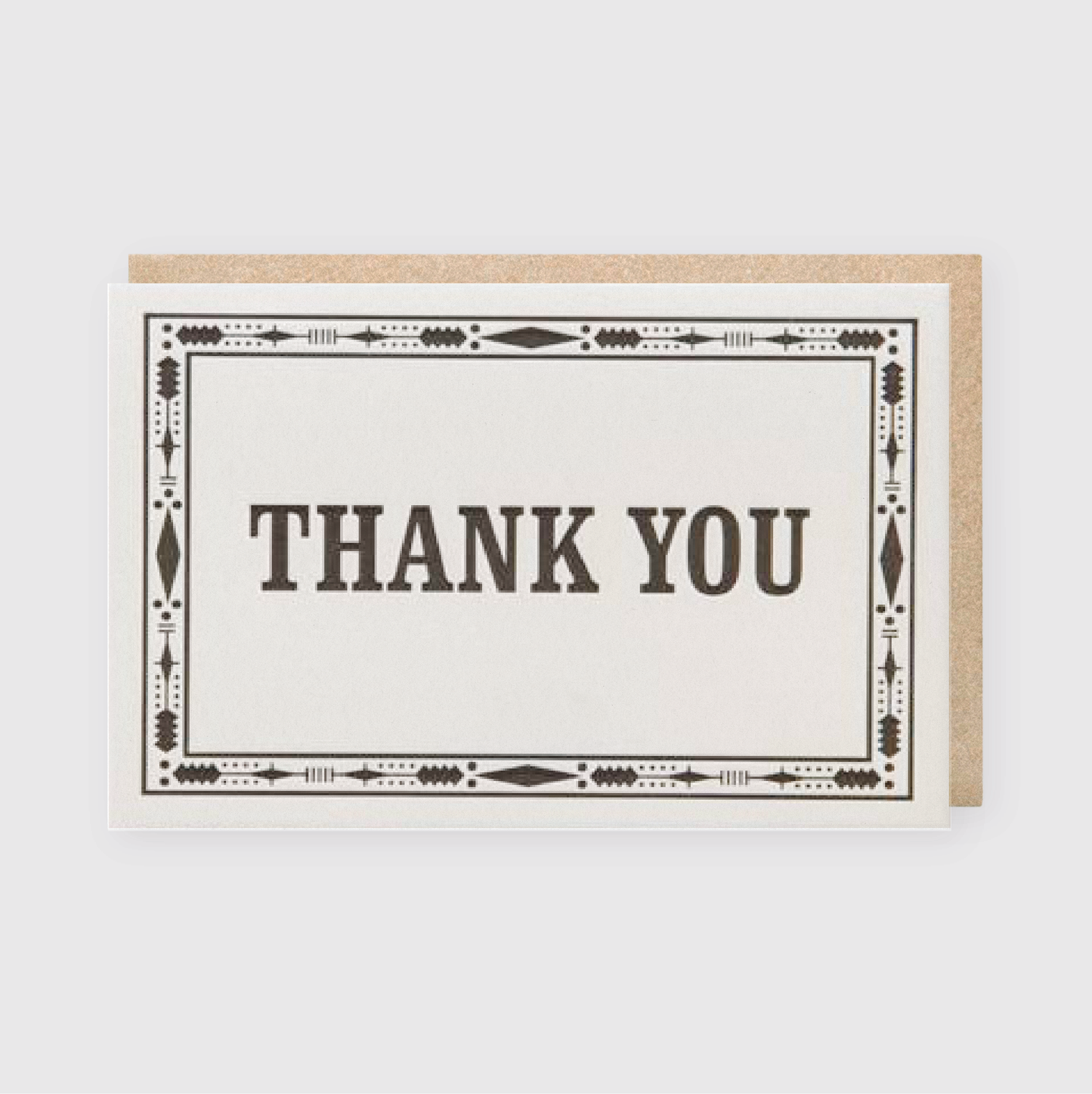 Thank You Border Greeting Card (*Ltd)