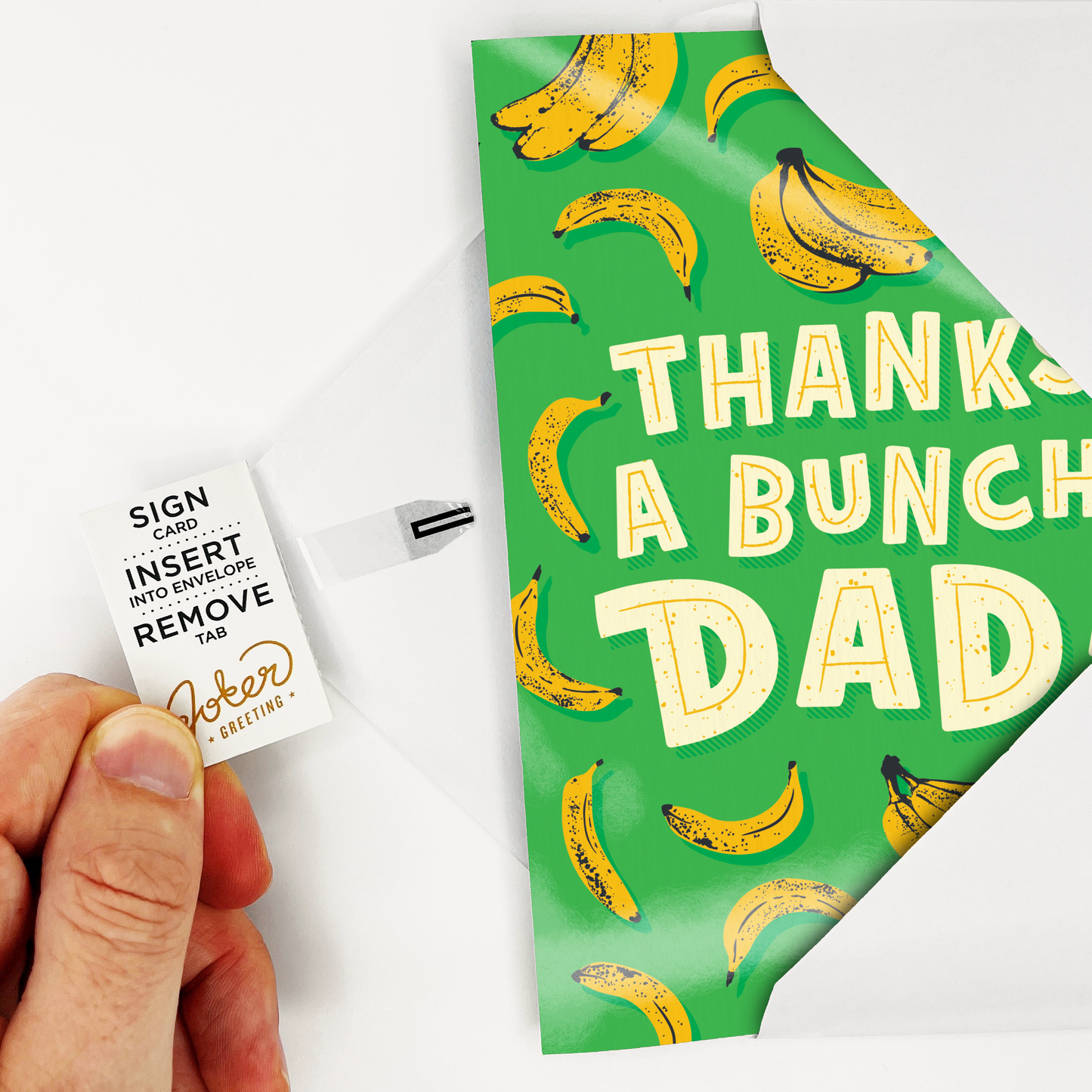 Endless Thank You Dad Card with Glitter