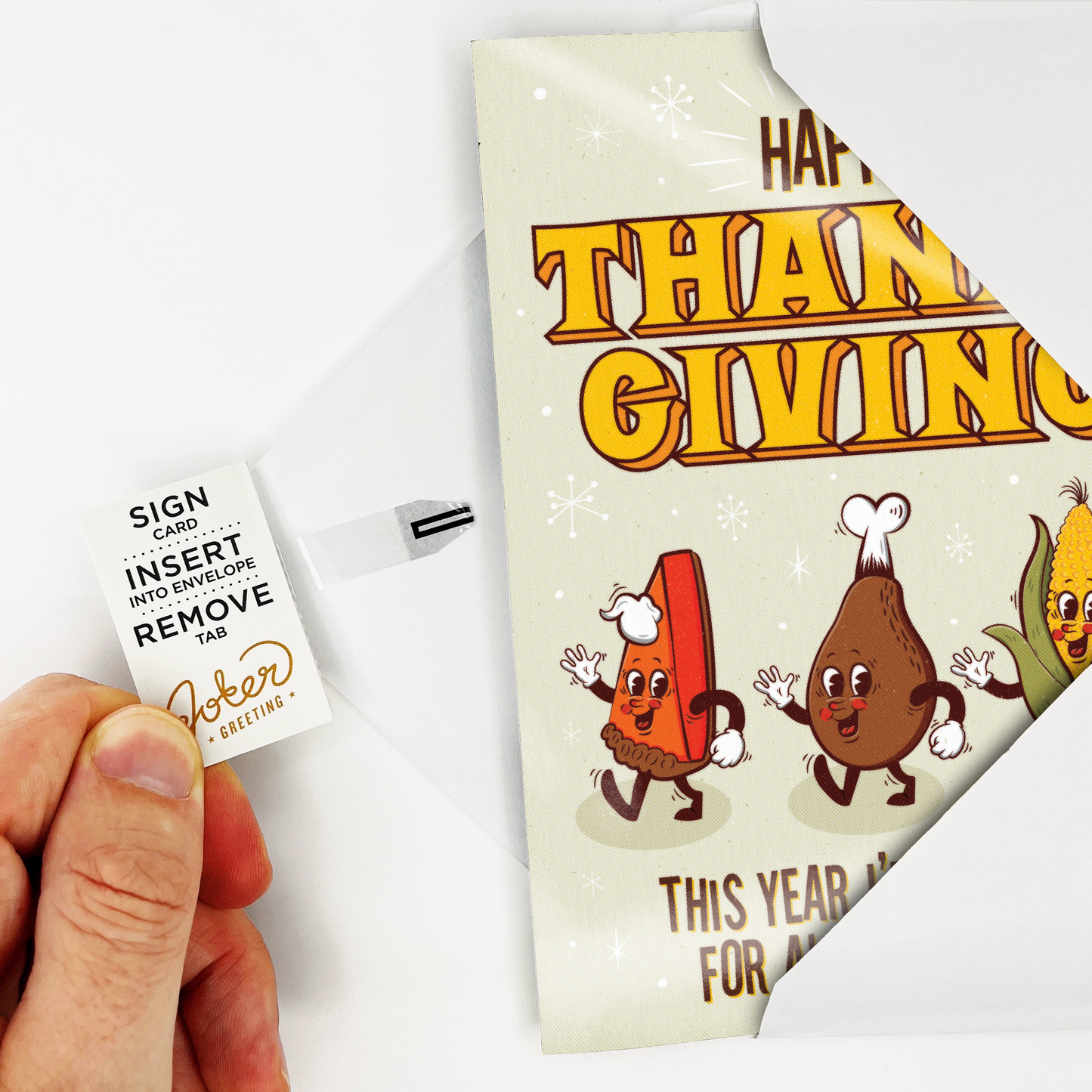 Endless Thanksgiving Card with Glitter