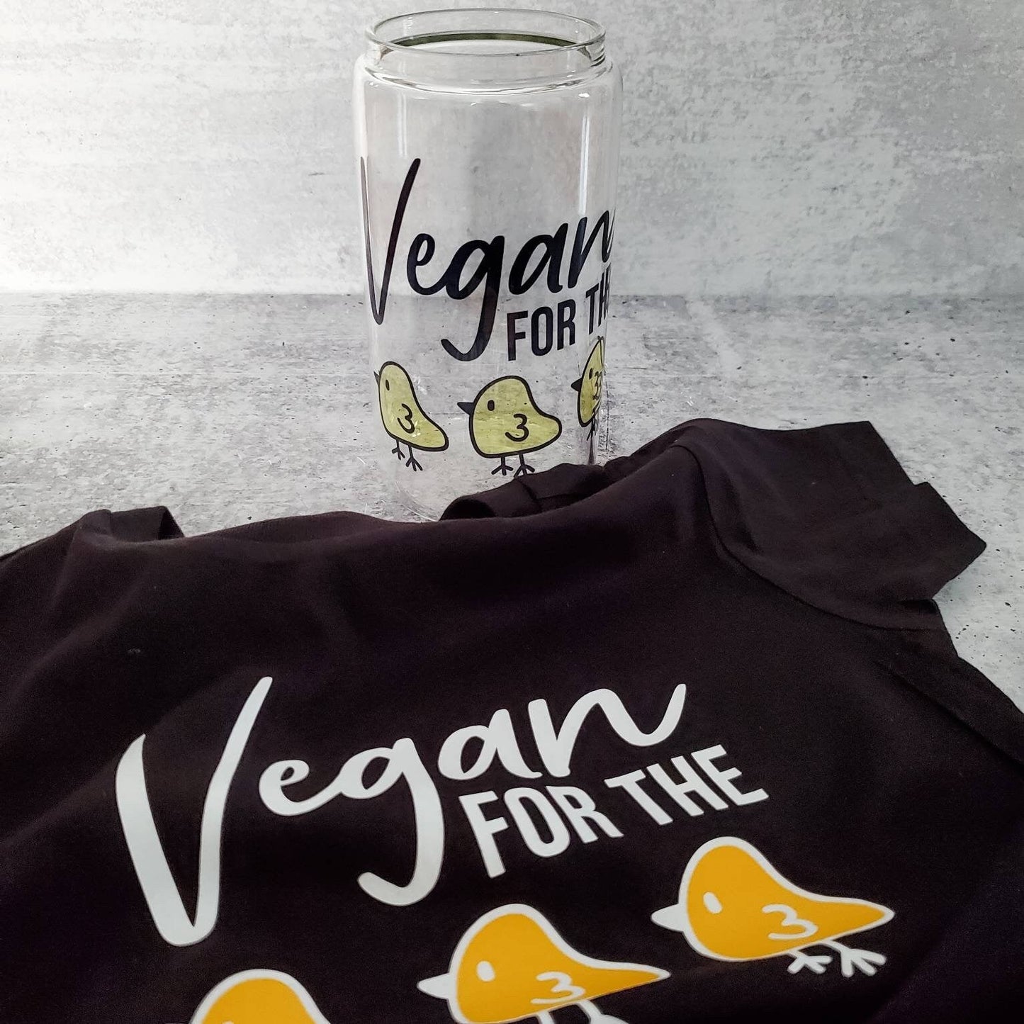 Vegan for the Chicks Kids Shirt and Baby Bodysuit