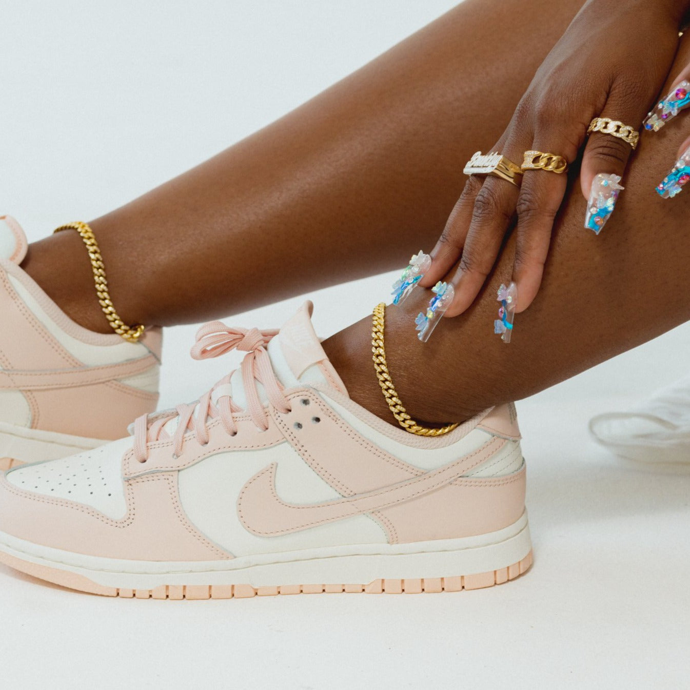 Naked Iced Cuban Anklet