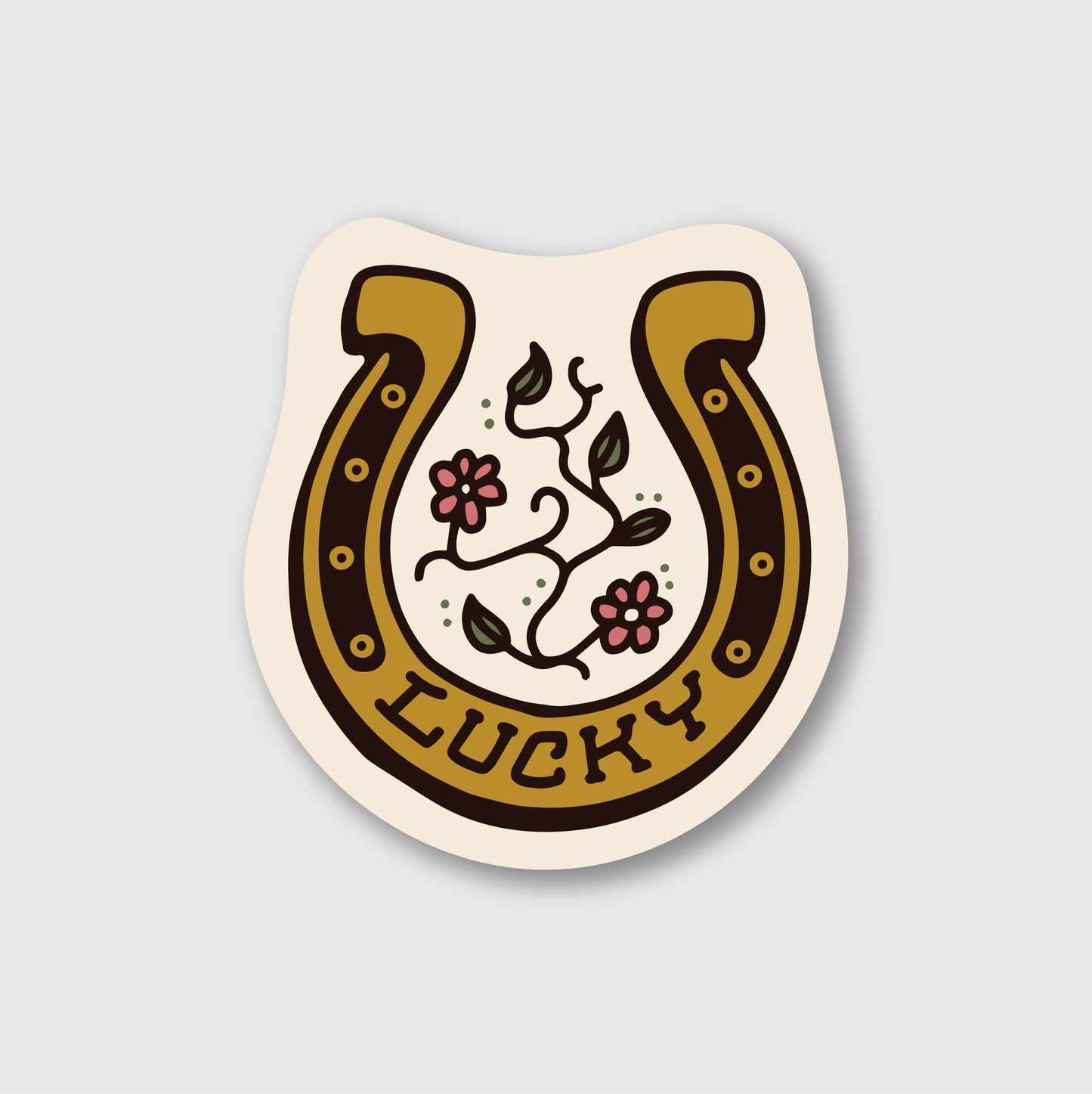 Lucky Horseshoe Sticker