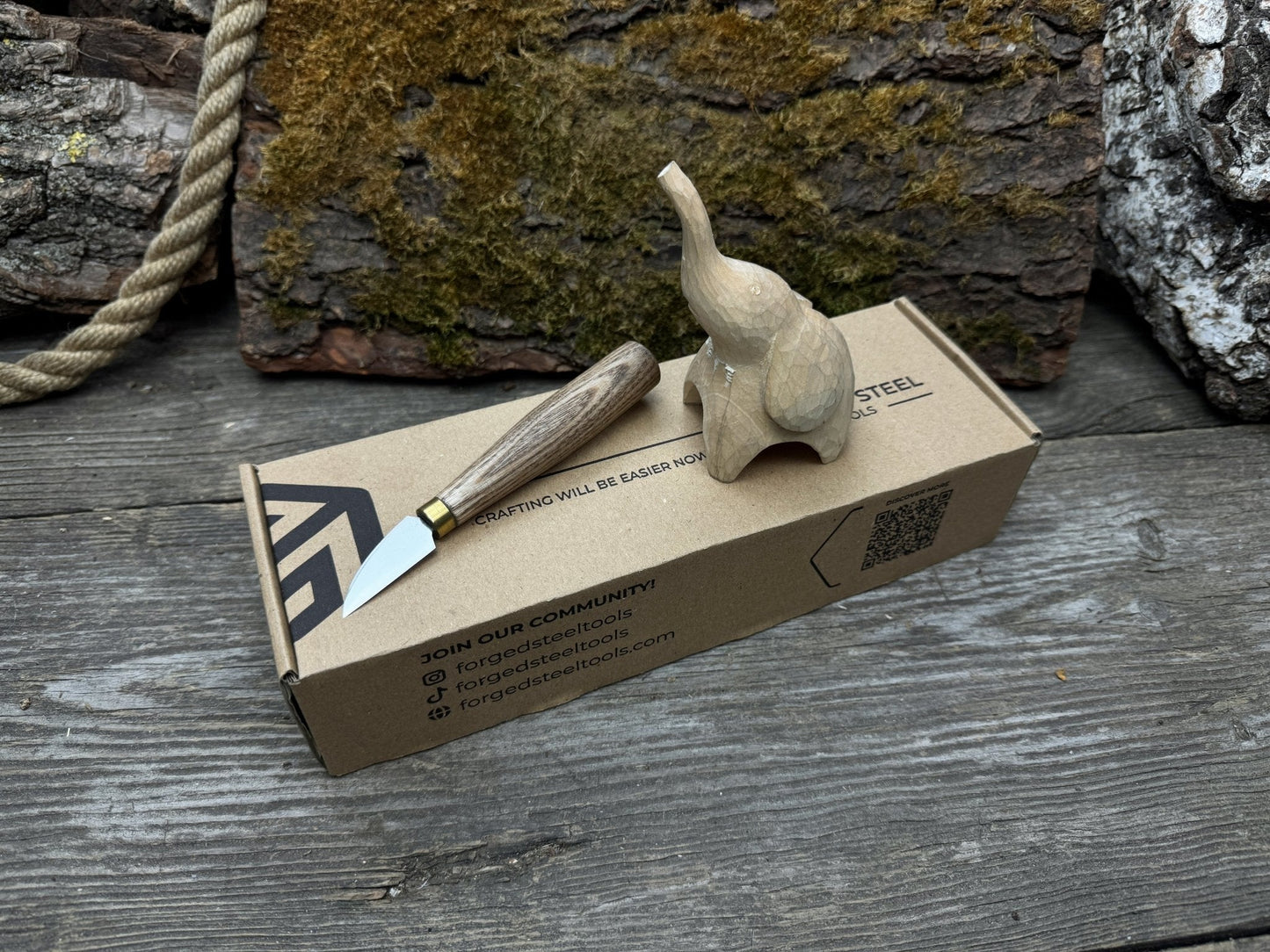 Elephant Carving Kit - Complete Starter Whittling Kit for Beginners, Adults, Teens, and Kids