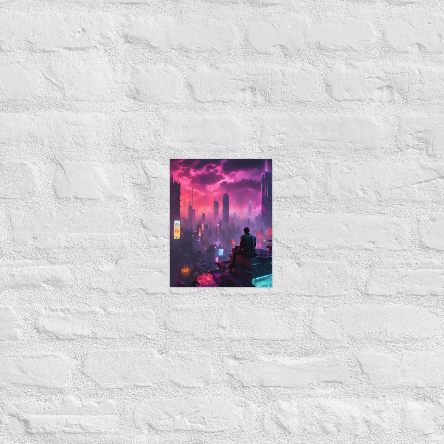 Rooftop Surveillance 16 Matte Paper Poster