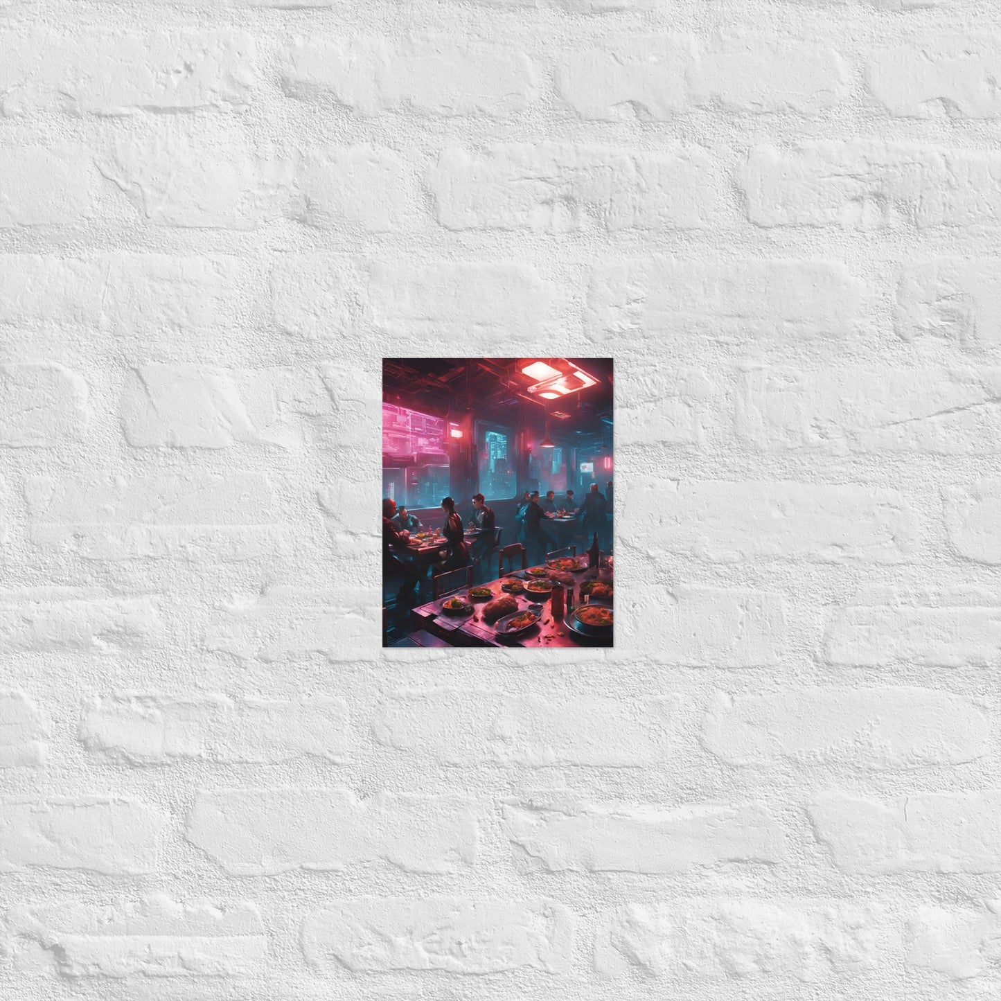 Neon Bites 1 Matte Paper Poster