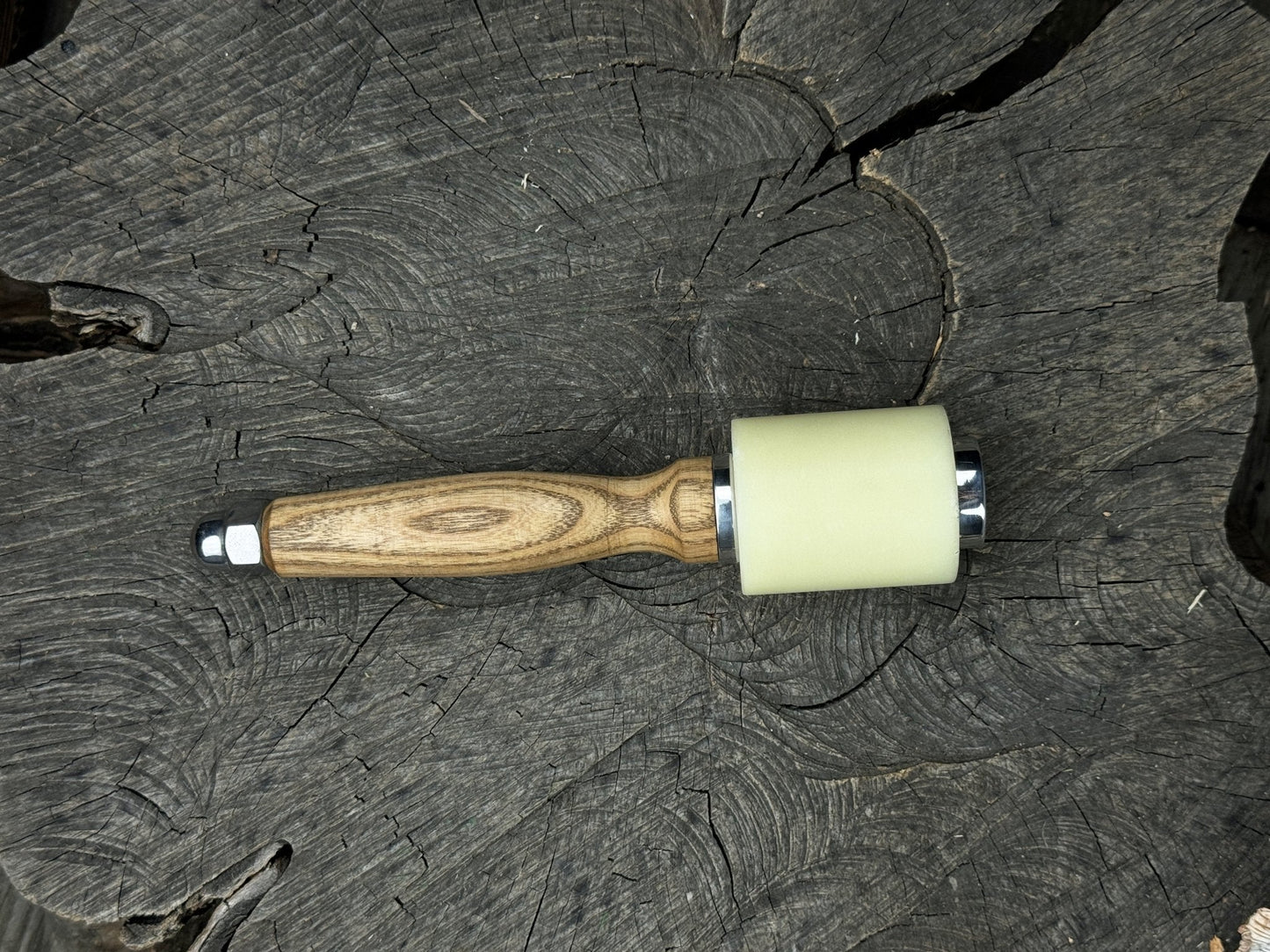 Handmade Mallet with Nylon Head, 21.5 cm (8.46 inches)