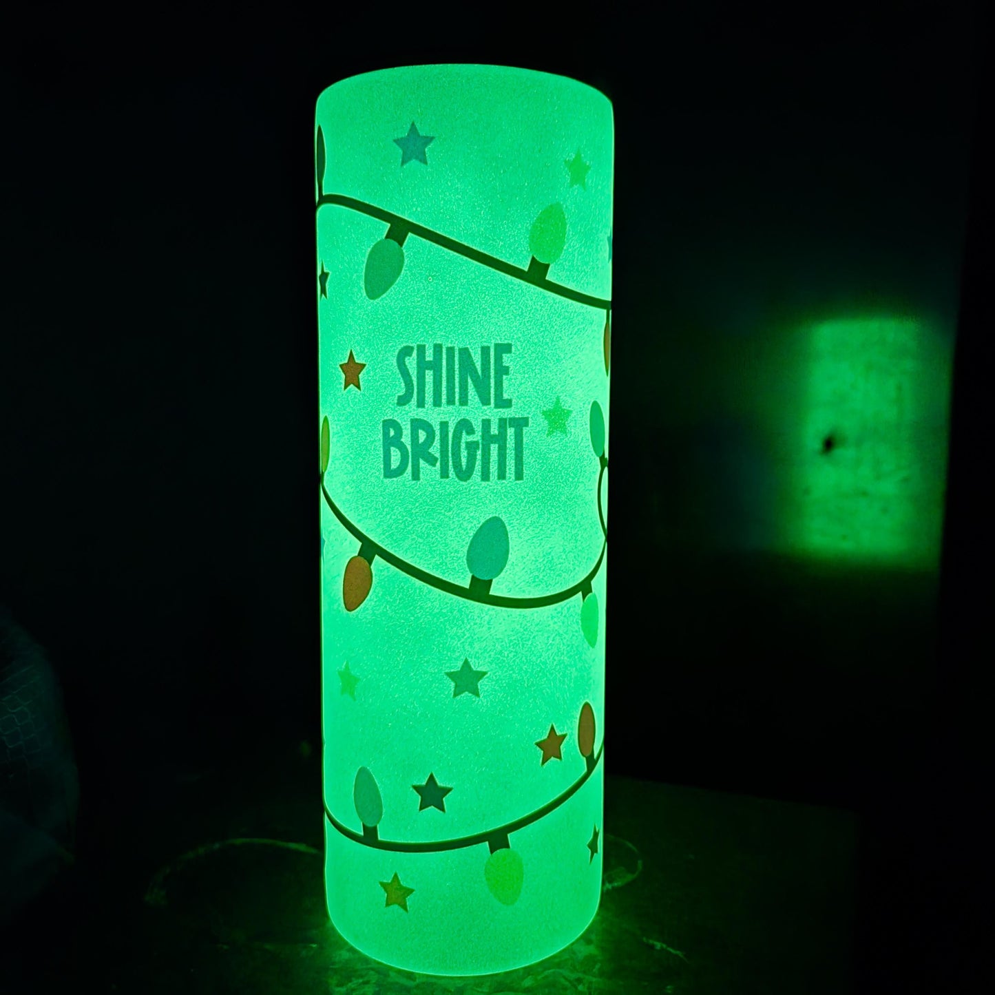 Mommy and Me Shine Bright Christmas Glow-in-the-Dark Tumbler Set