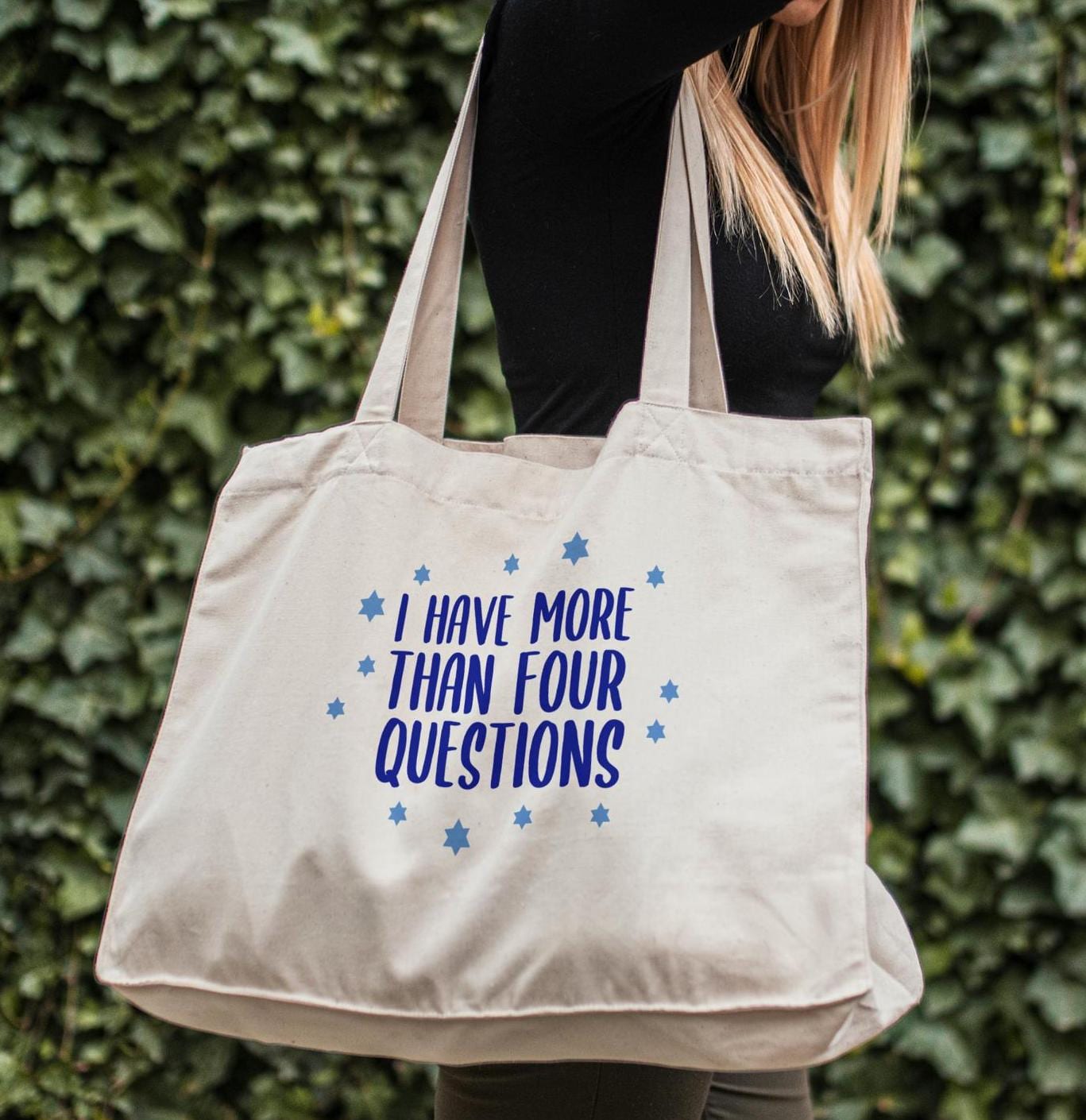 More Than Four Questions Passover Oversized Tote Bag