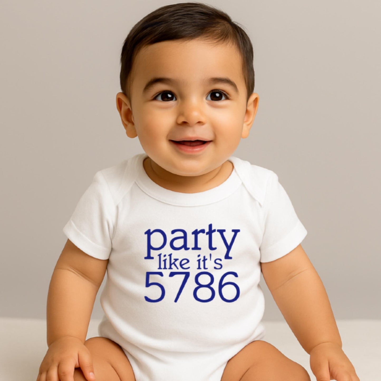 Party Like It’s 5786 First Rosh Hashanah Outfit for Baby