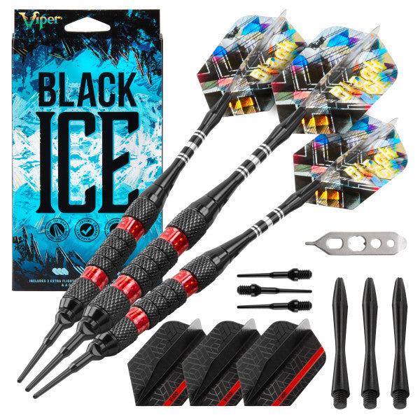 Viper Black Ice Red Soft Tip Darts - 18g