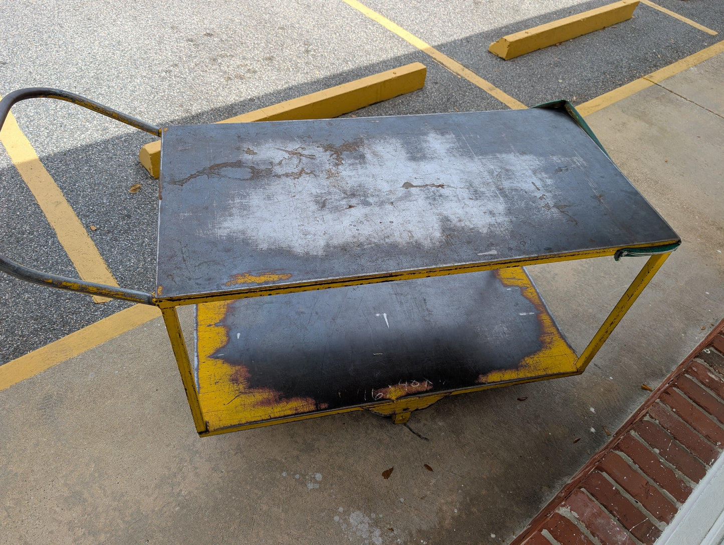 Heavy Duty dual layer industrial cart - tooling cart - for warehouse or coffee shop or office