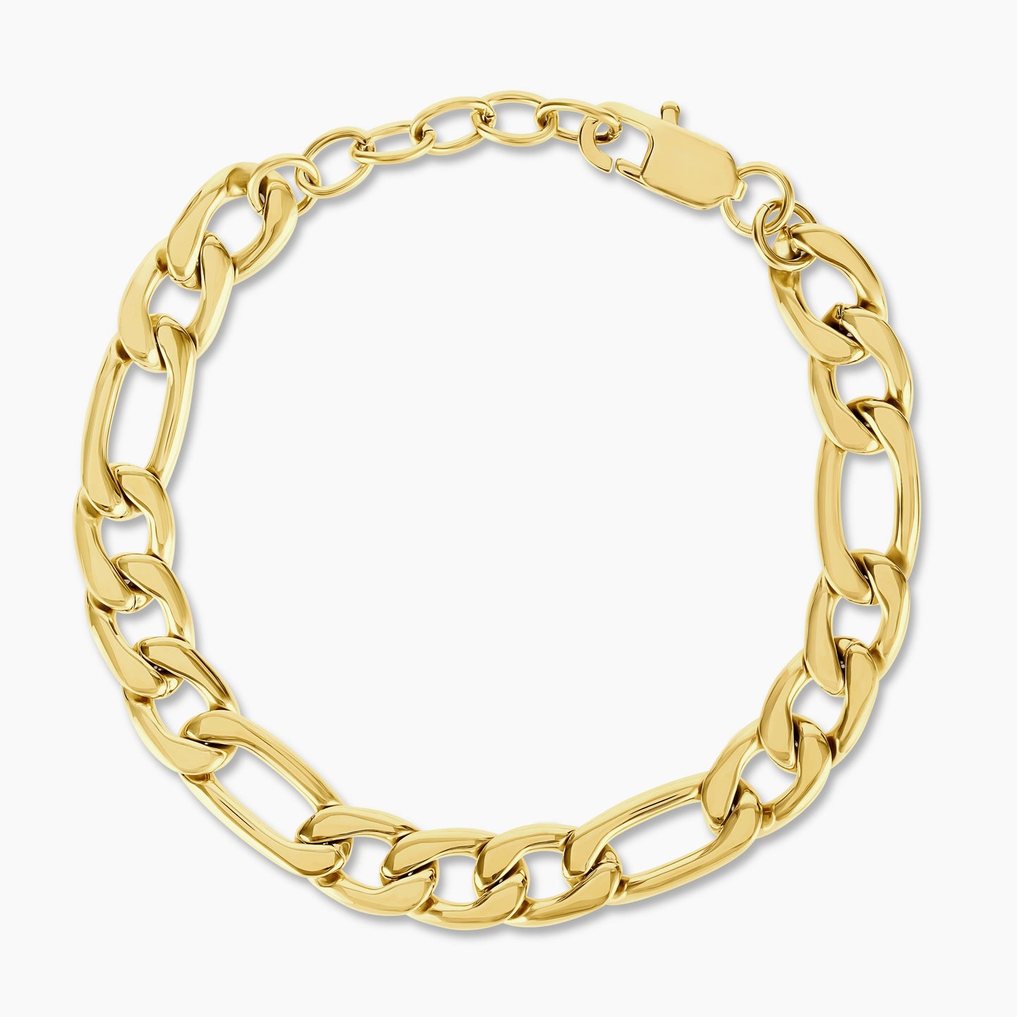 Men's 9mm Figaro Bracelet