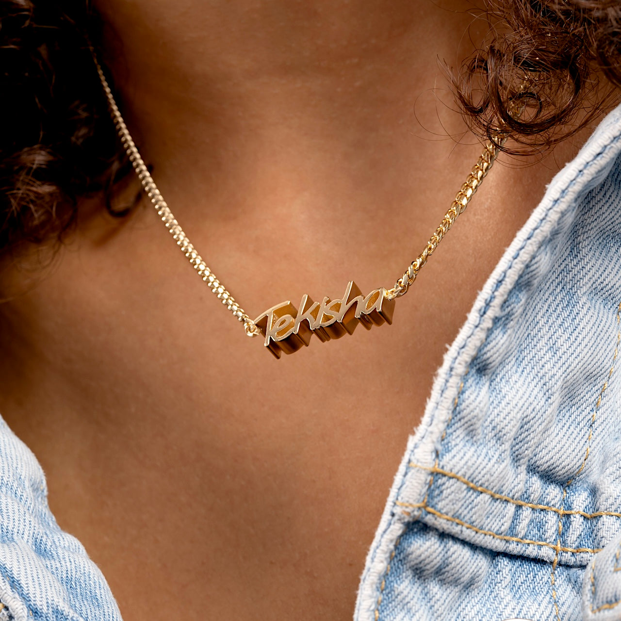 THICK 5mm Calligraphy Name Necklace