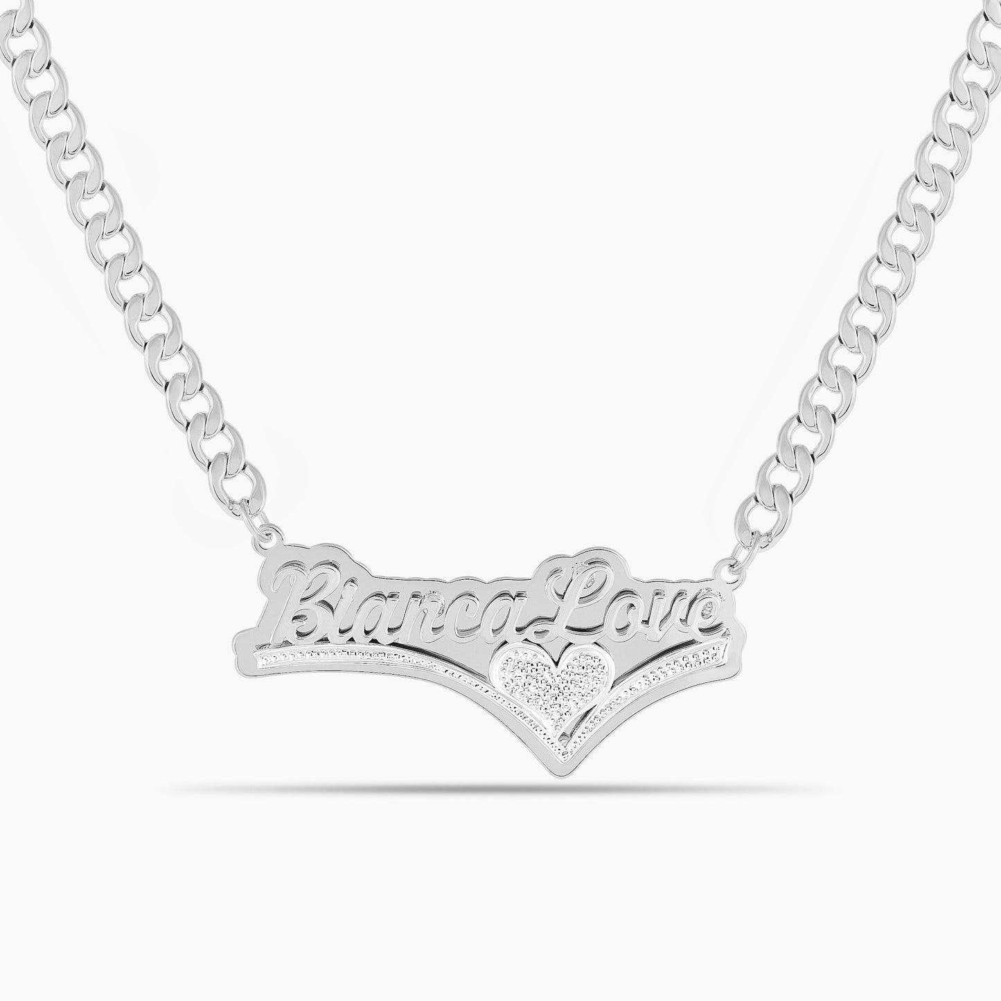 Double Plated Lover’s Drop Name Necklace