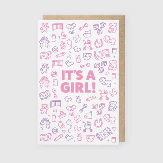 It's A Girl Greeting Card