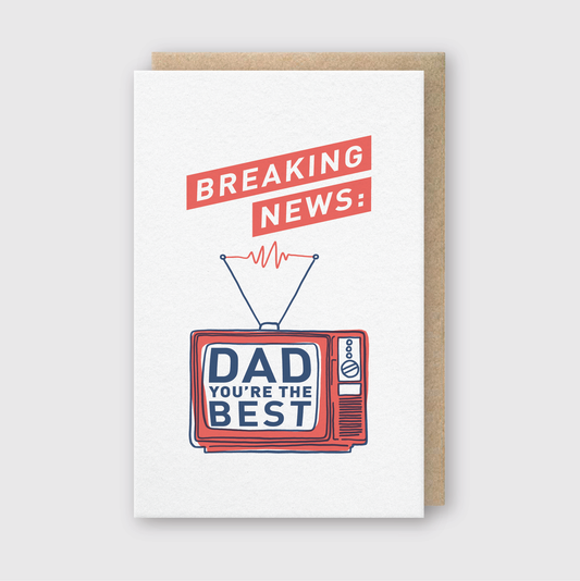 Breaking News Dad Greeting Card