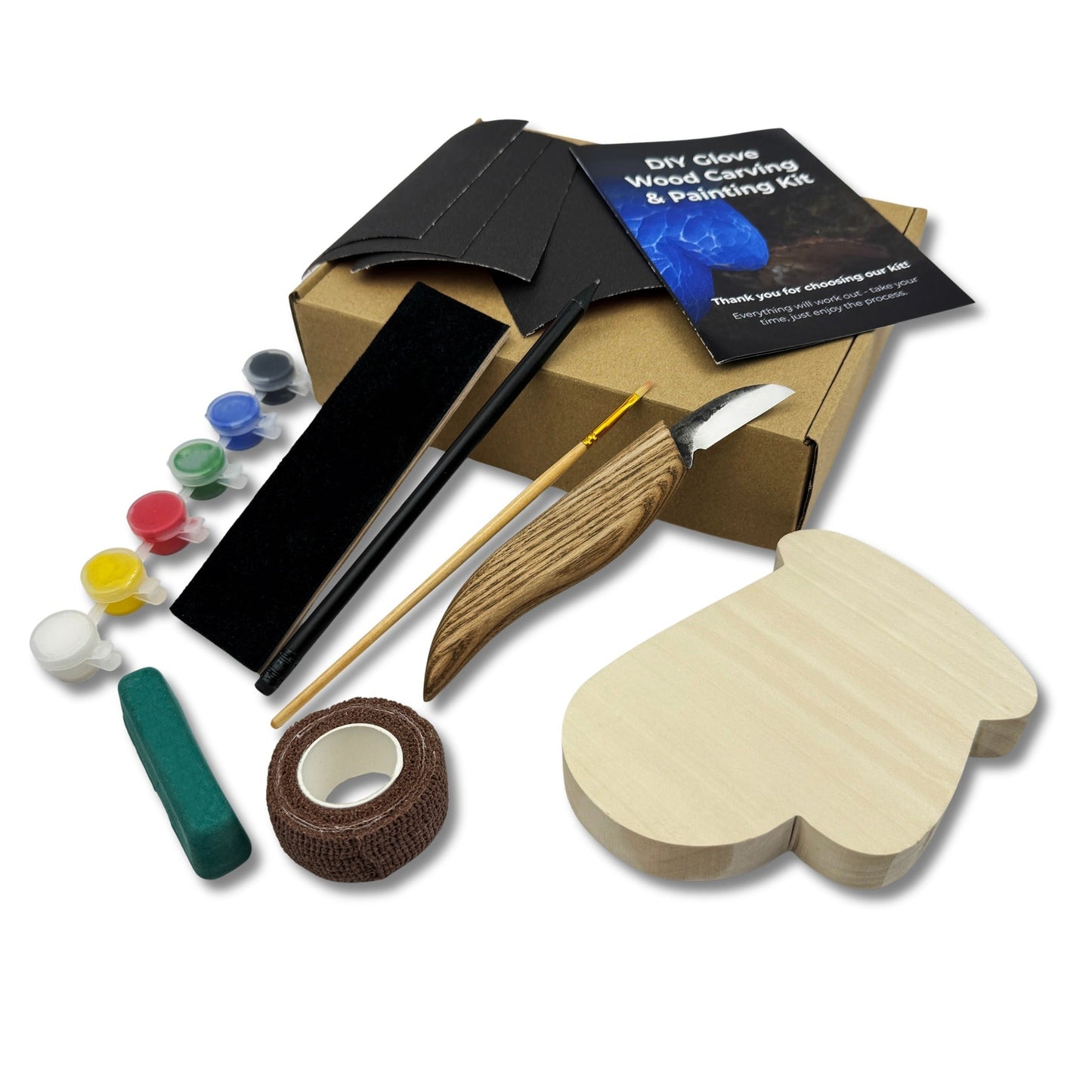 DIY Glove Wood Carving & Painting Kit