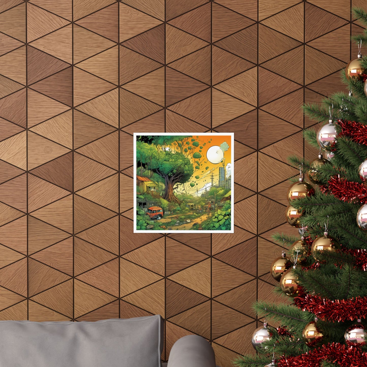 Cottage Road Landscape Nature Gift Art Poster