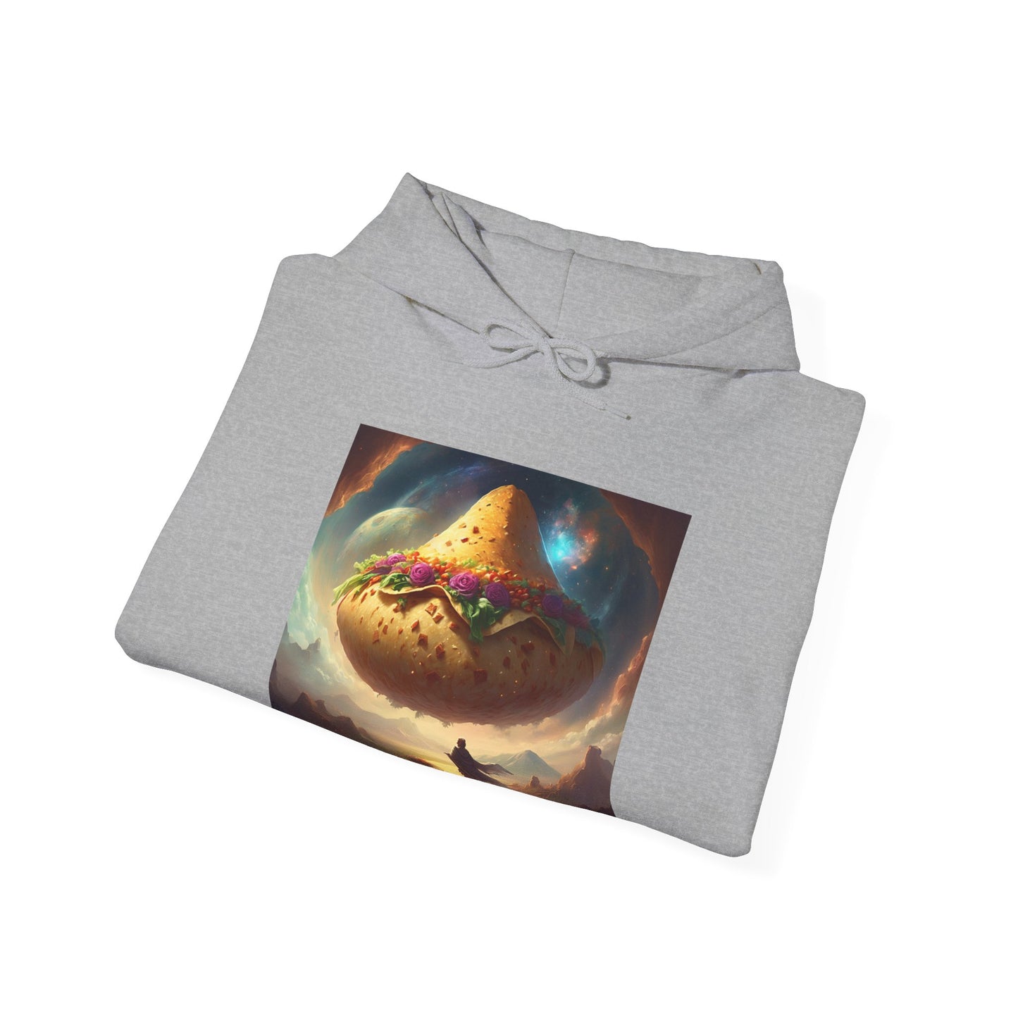 Cosmic Taco Planetoid Surreal Food Fantasy Art Hoodie