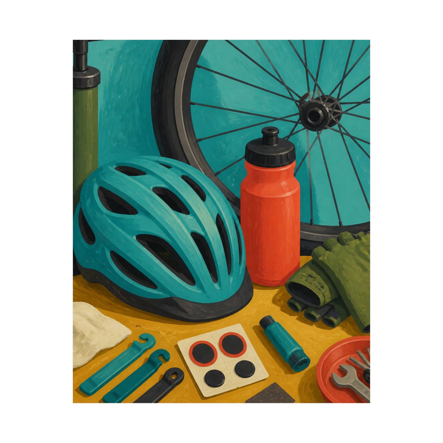 Everyday Bicycle Workshop Art Poster