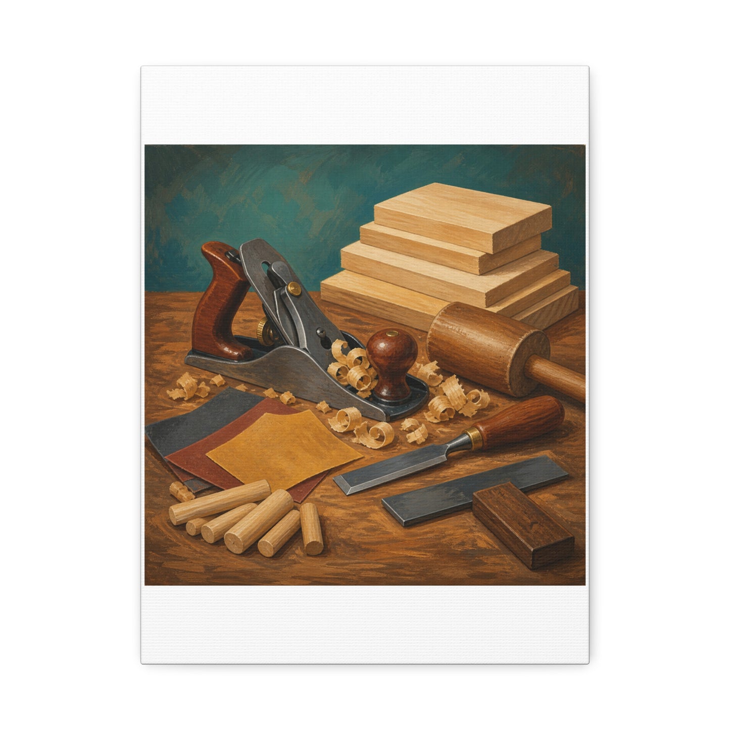 Classic Woodworking Tools Hobby Canvas Art