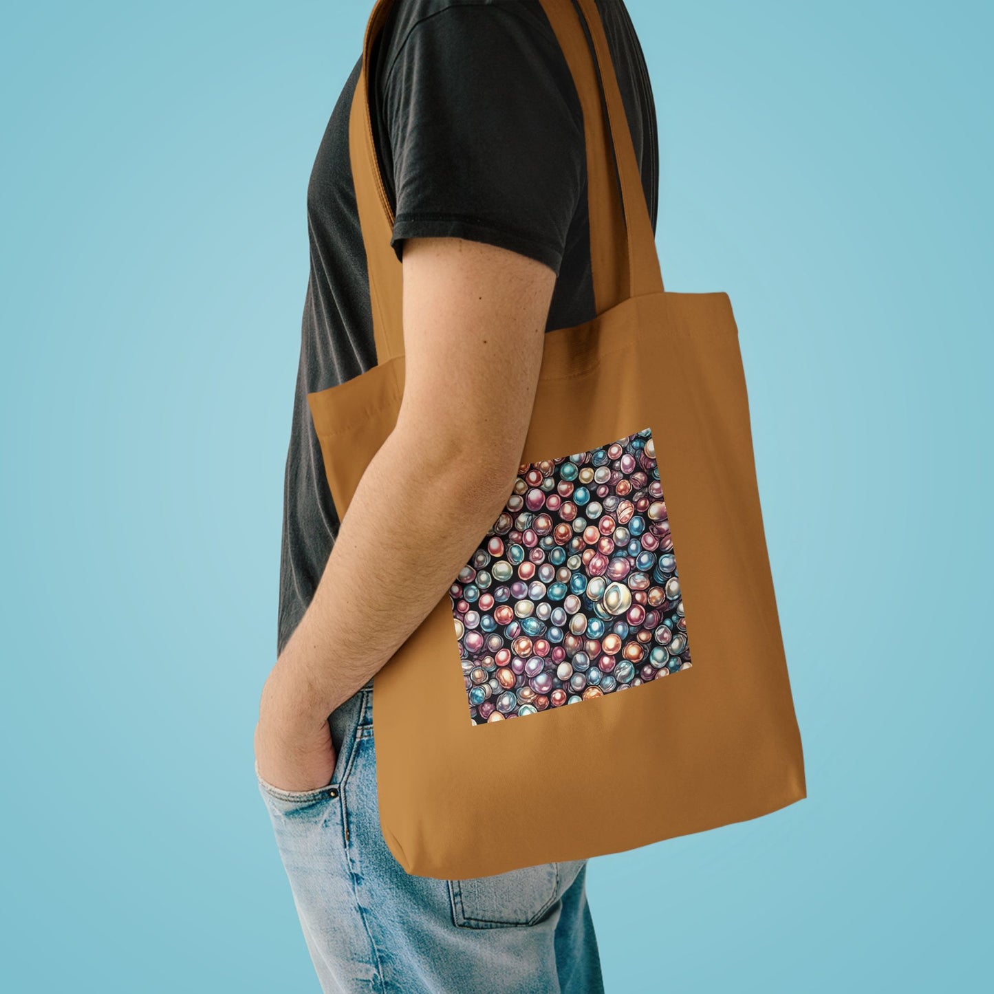 Pearl Bubble Pattern Abstract Gift Art Tote Bag