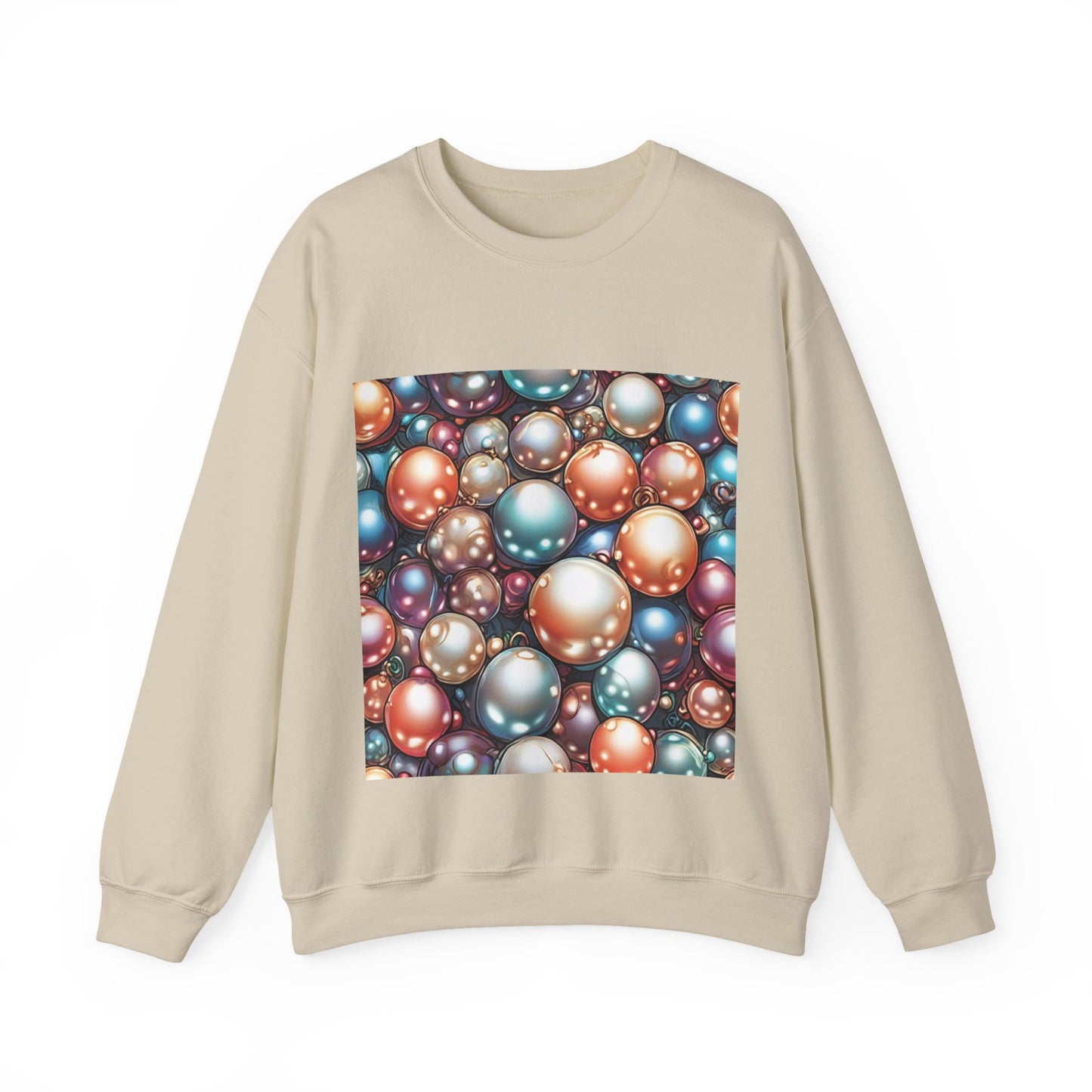 Glossy Orb Marble Abstract Gift Art Sweatshirt