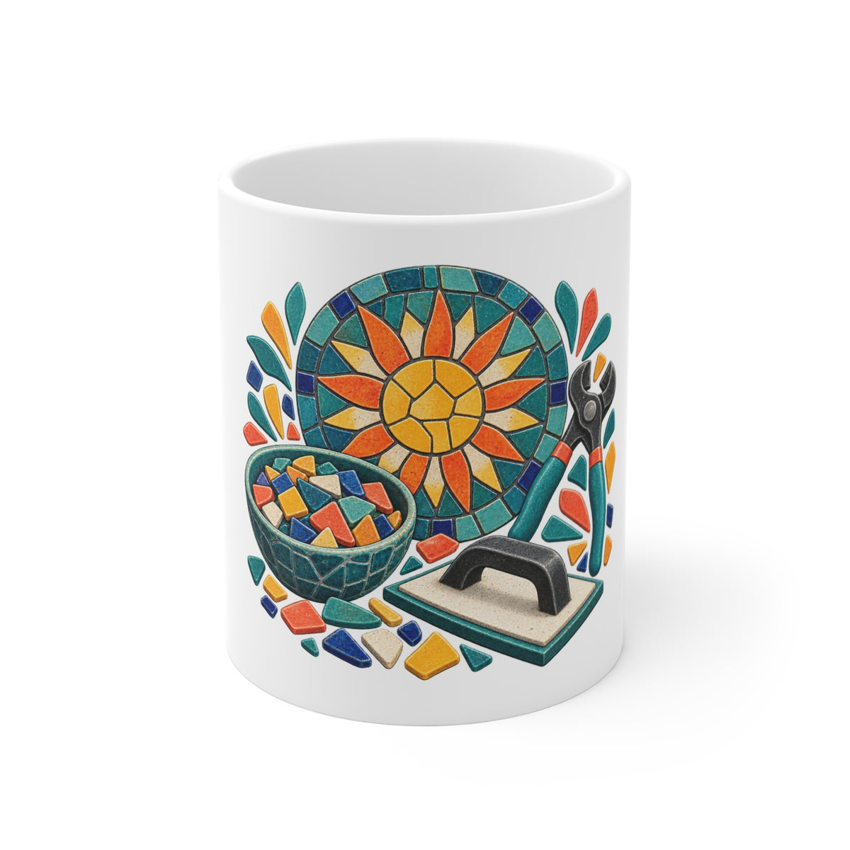 Sunburst Mosaic Making Workshop Mug